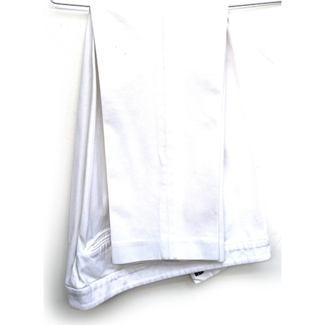 A pair of Ralph Lauren white cotton trousers, size 12; toget...
