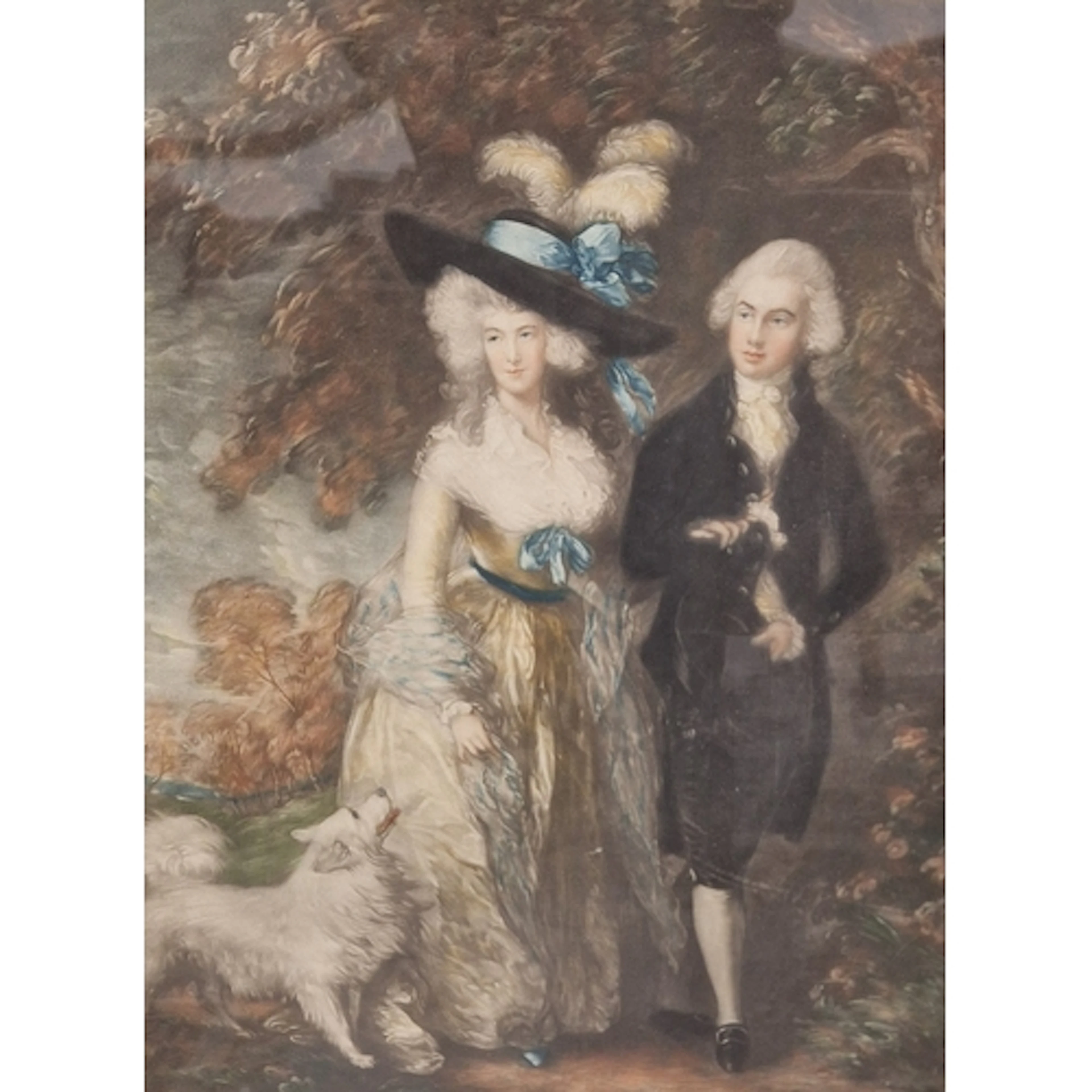 AFTER THOMAS GAINSBOROUGH RA The Morning Walk, colour reprod...