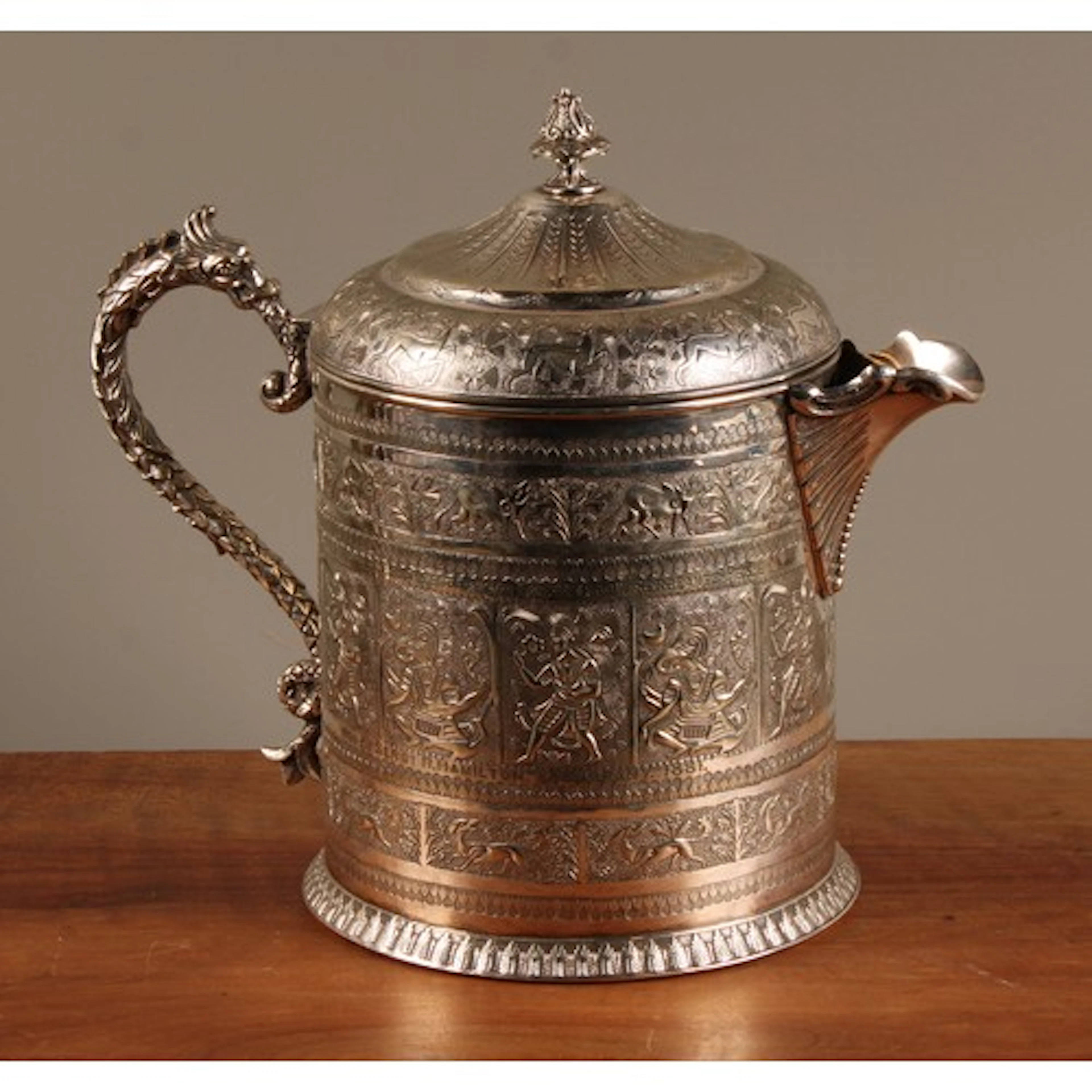 Scottish Military Interest - a Victorian E.P.N.S cylindrical...