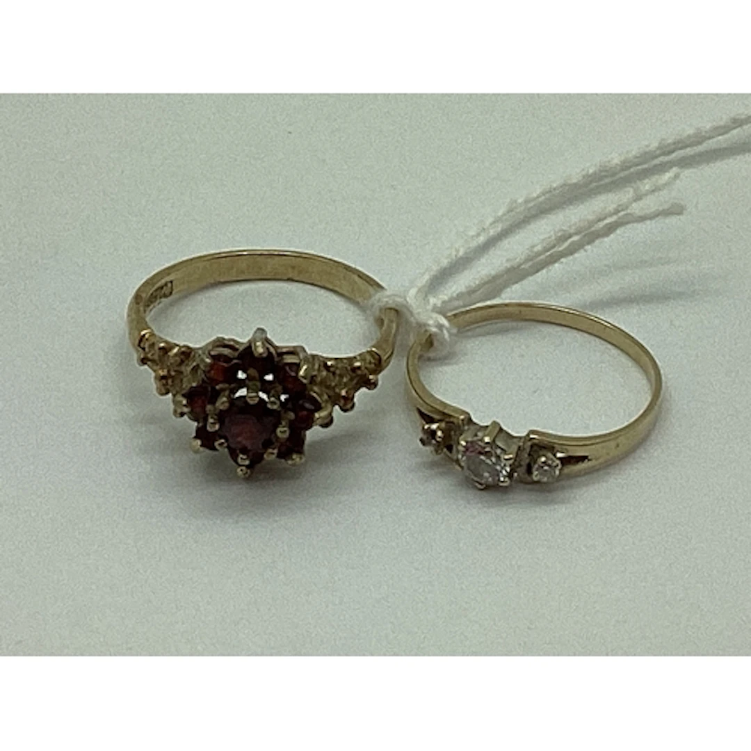 A Dainty Dress Ring, (stone missing, indistinctly stamped); ...