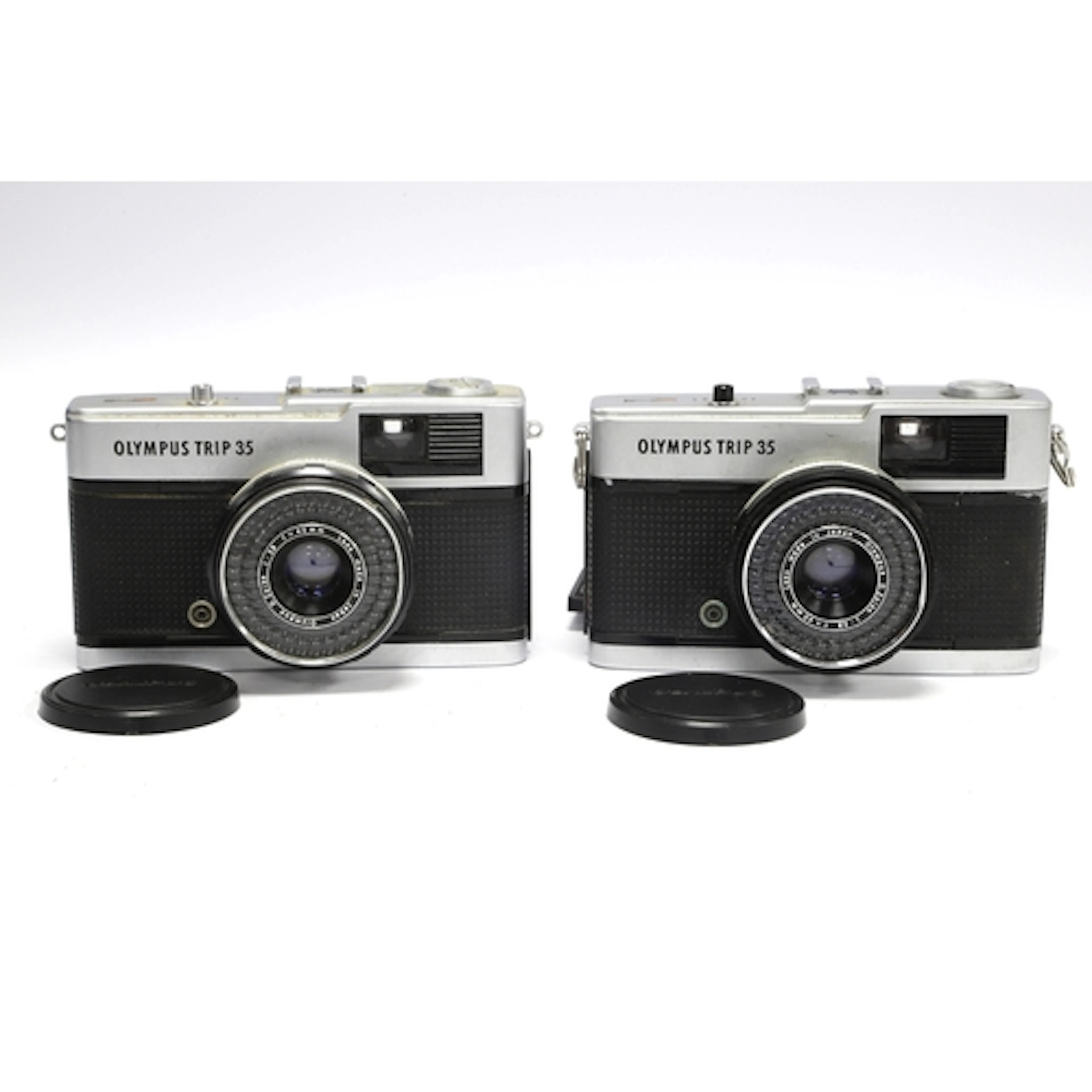 Two Olympus Trip 35 Film Cameras both with 40mm f/2.8 lenses...