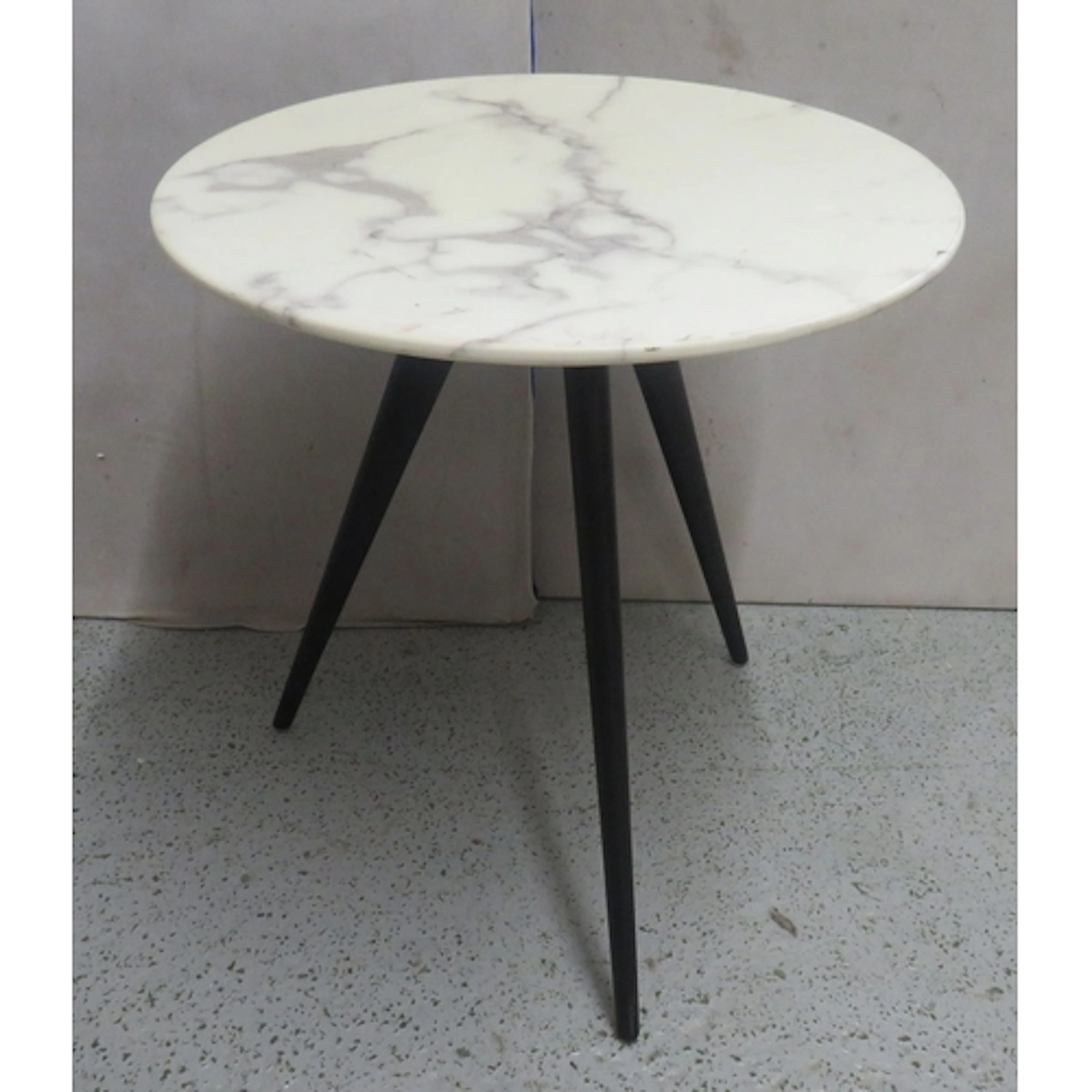 Modern Occasional/Coffee Table with marble effect top, black...