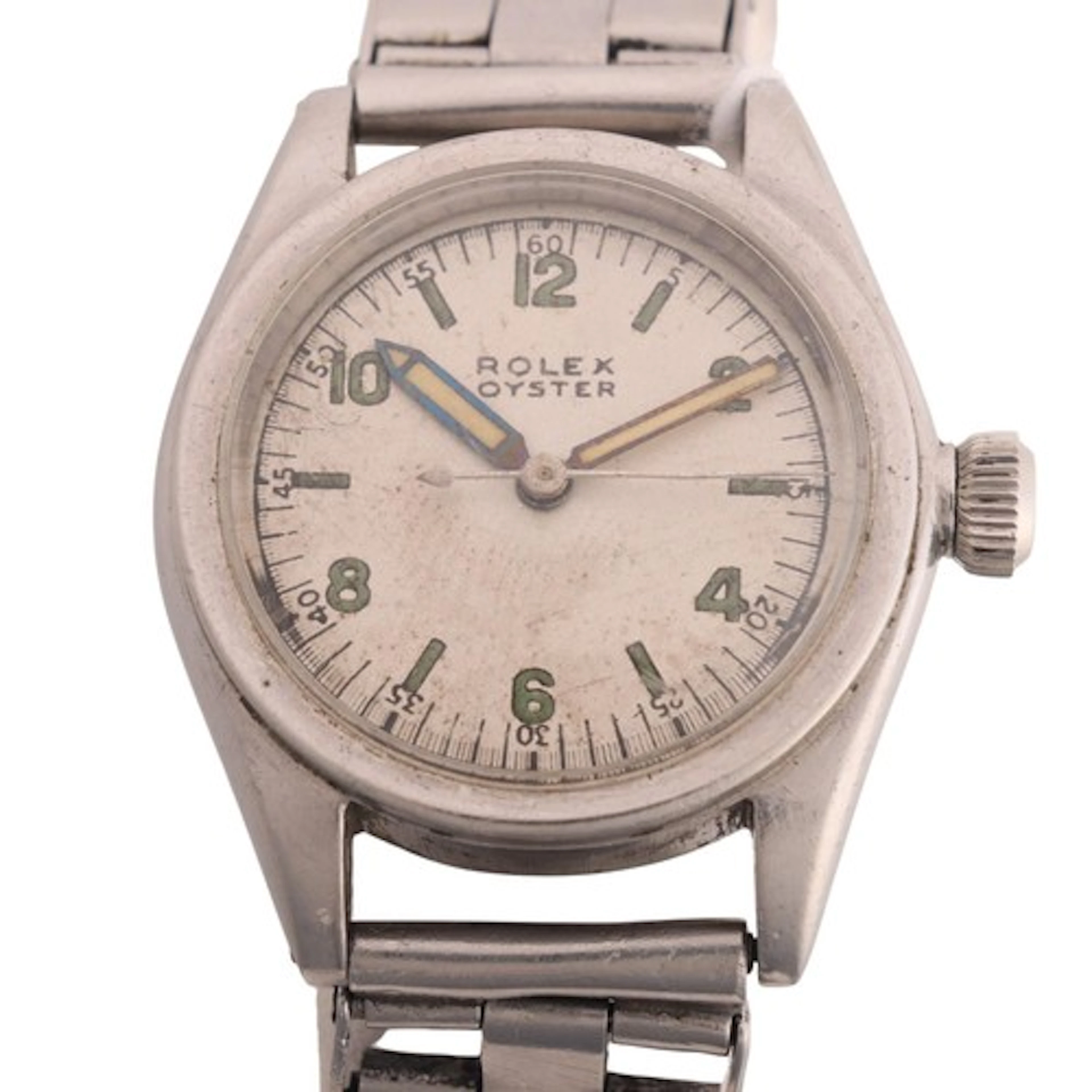 ROLEX - a Vintage mid-size stainless steel Oyster mechanical...
