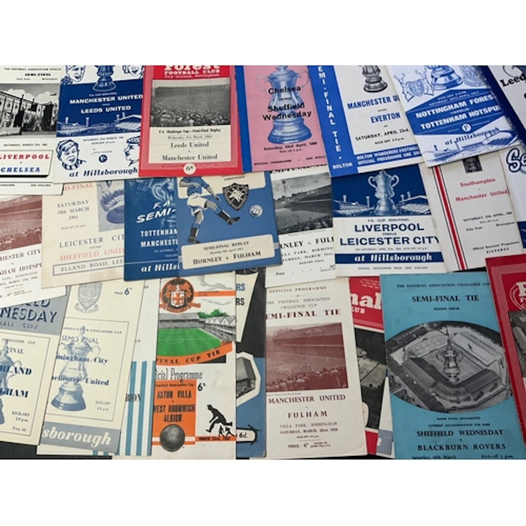 FA Cup Semi Final Football Programme Collection: Complete ru...