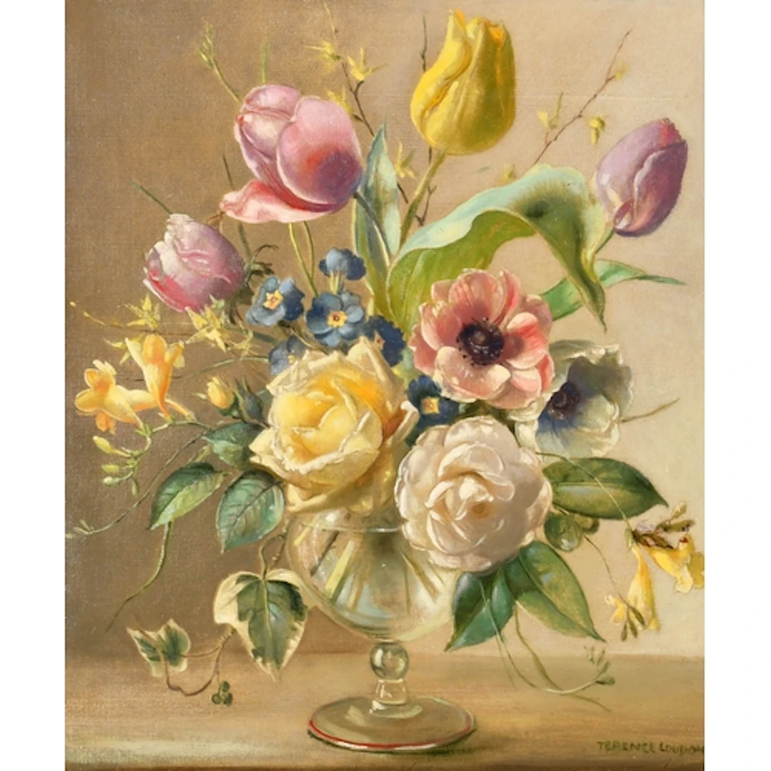 Terence Loudon (1900-1949) British. Still Life with Flowers ...
