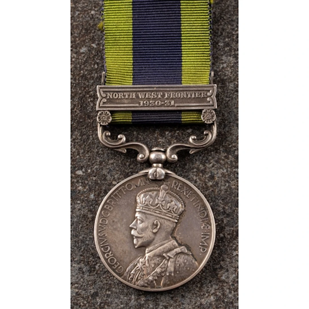 A KGV India General Service Medal with North West Frontier 1...