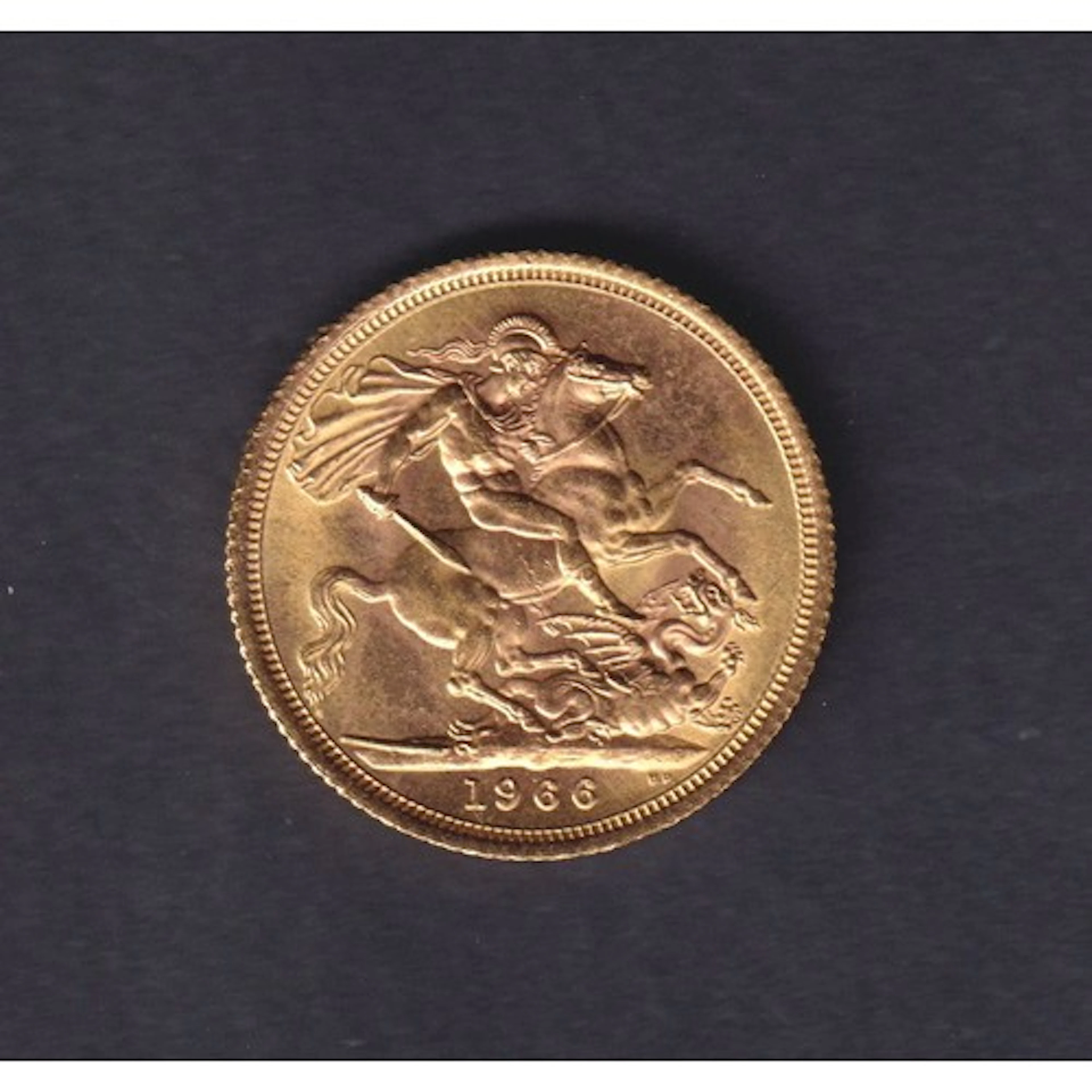 1966 Great Britain Queen Elizabeth II gold full Sovereign co...