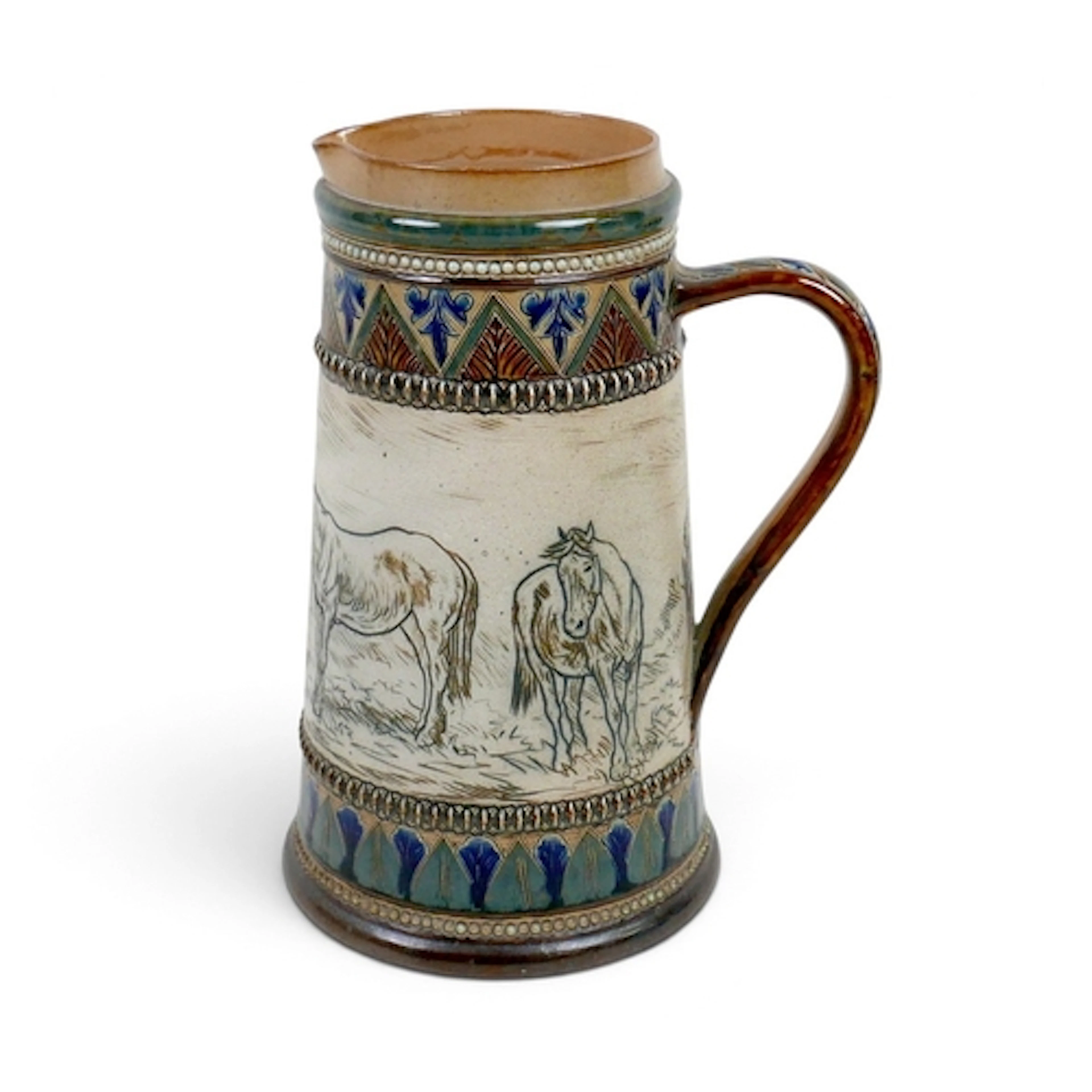 HANNAH BARLOW FOR ROYAL DOULTON LEMONADE JUG. stoneware deco...