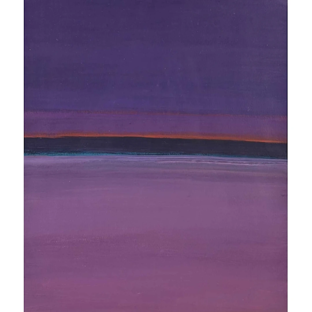 § John MILLER (1931-2002) Evening Beach Horizon Gouache, st...