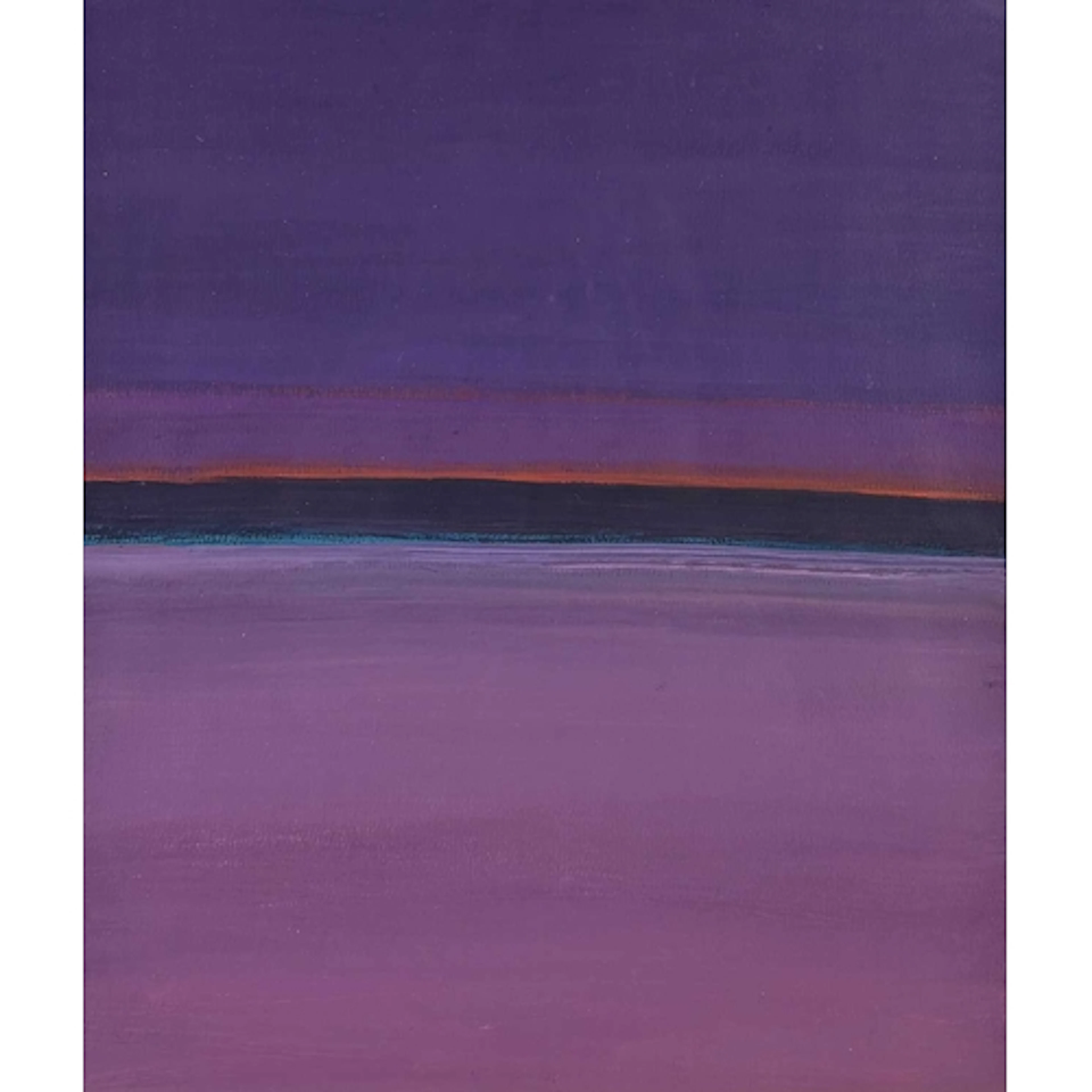 § John MILLER (1931-2002) Evening Beach Horizon Gouache, st...