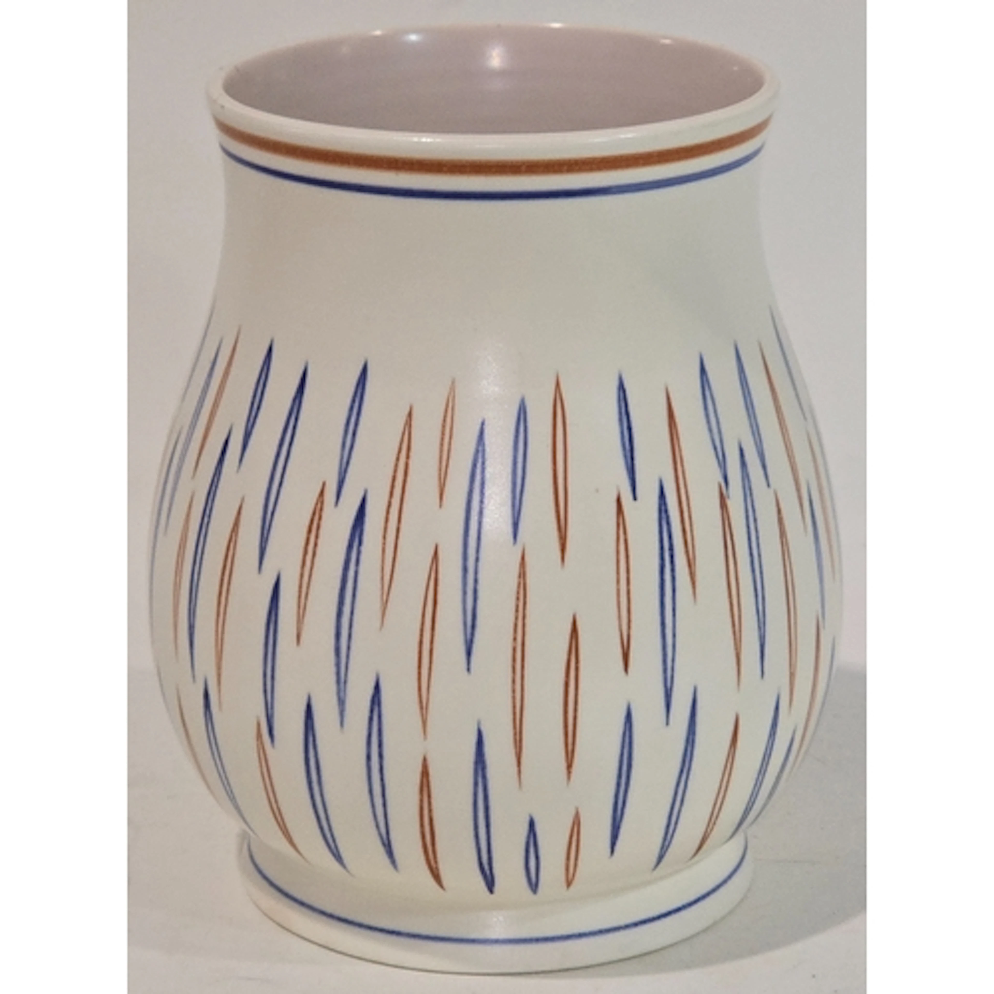 Poole Pottery shape 718 PV pattern (slits) Freeform vase 8" ...