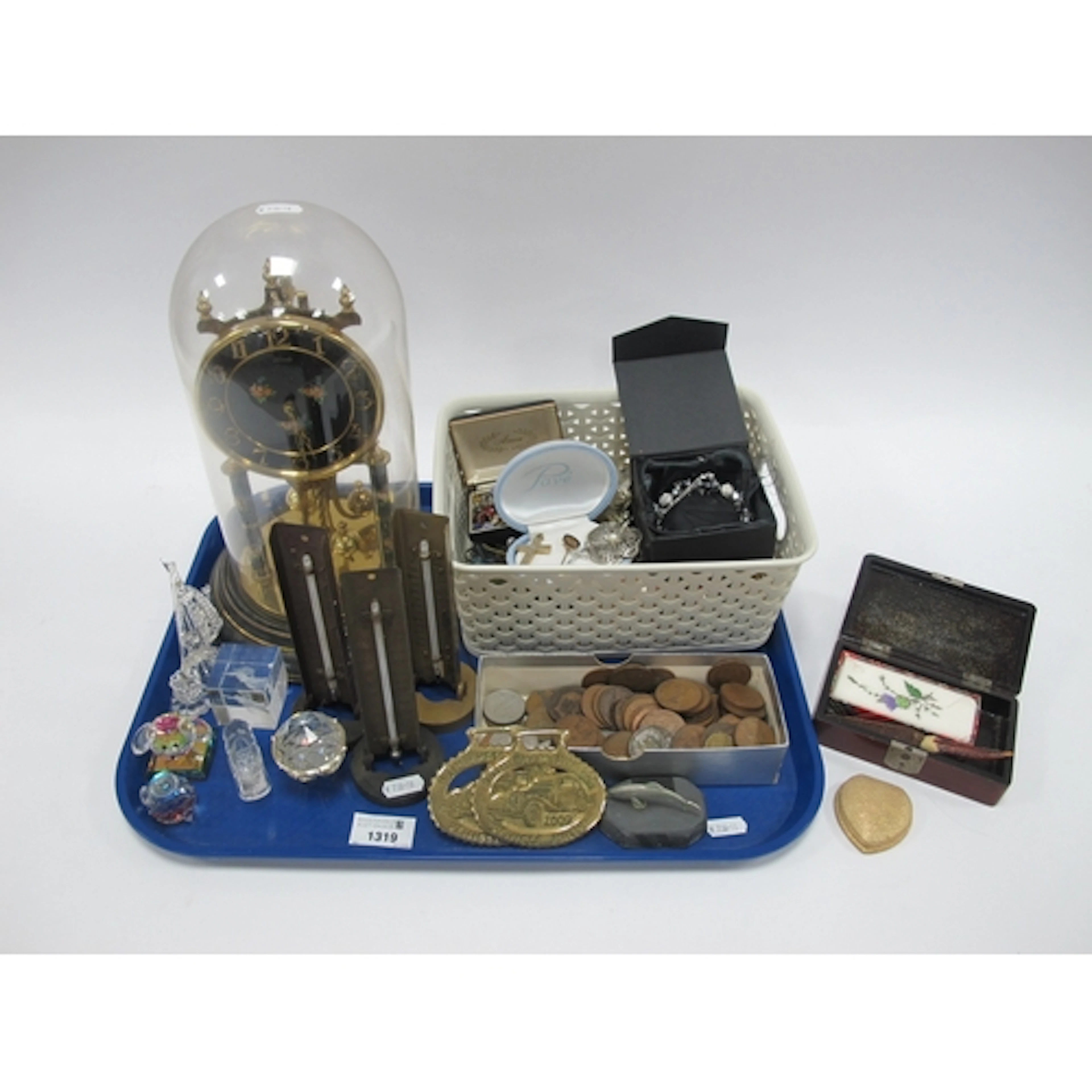 Collectables, including brass Negretti & Zambra table thermo...