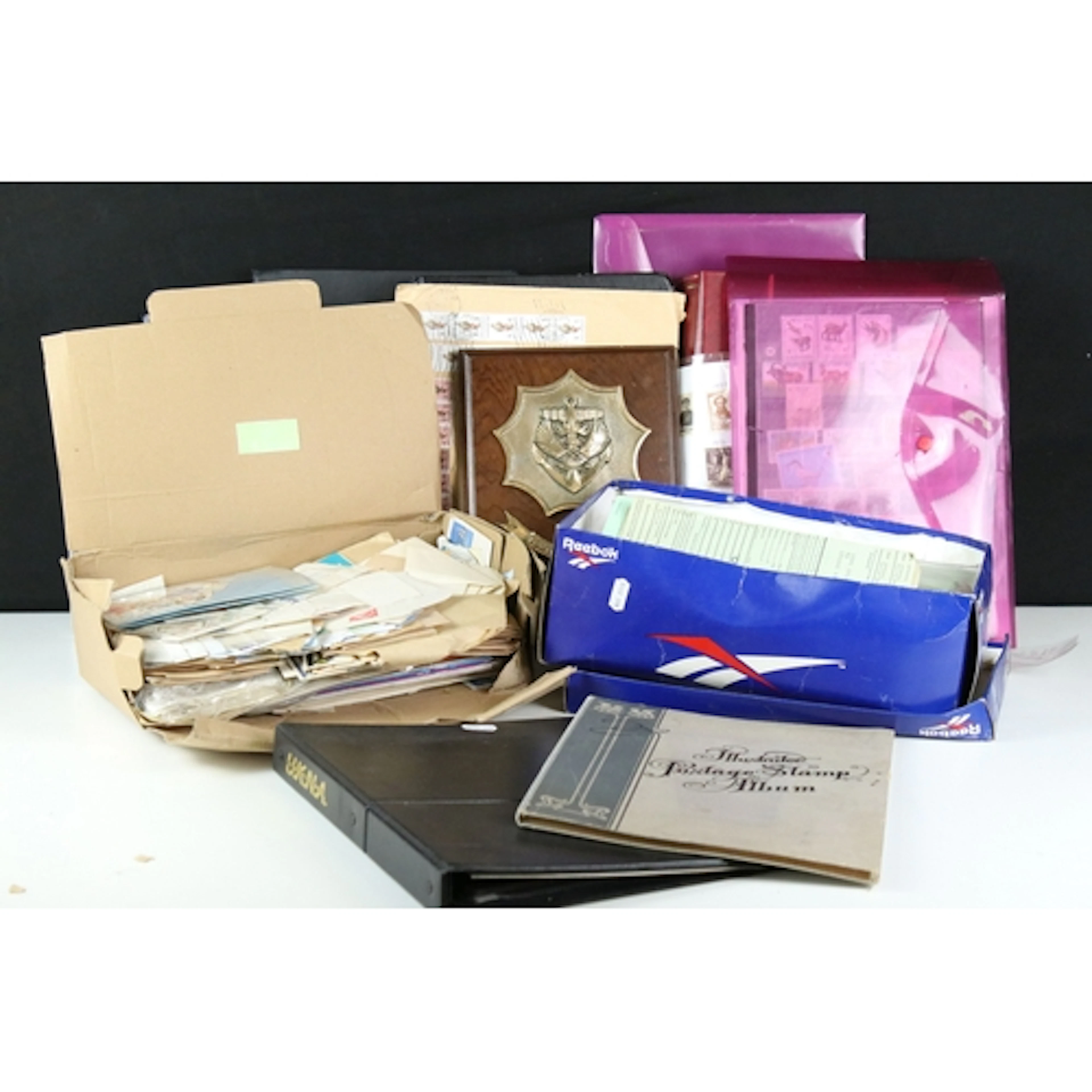 Collection of ephemera to include: one stamp album containin...