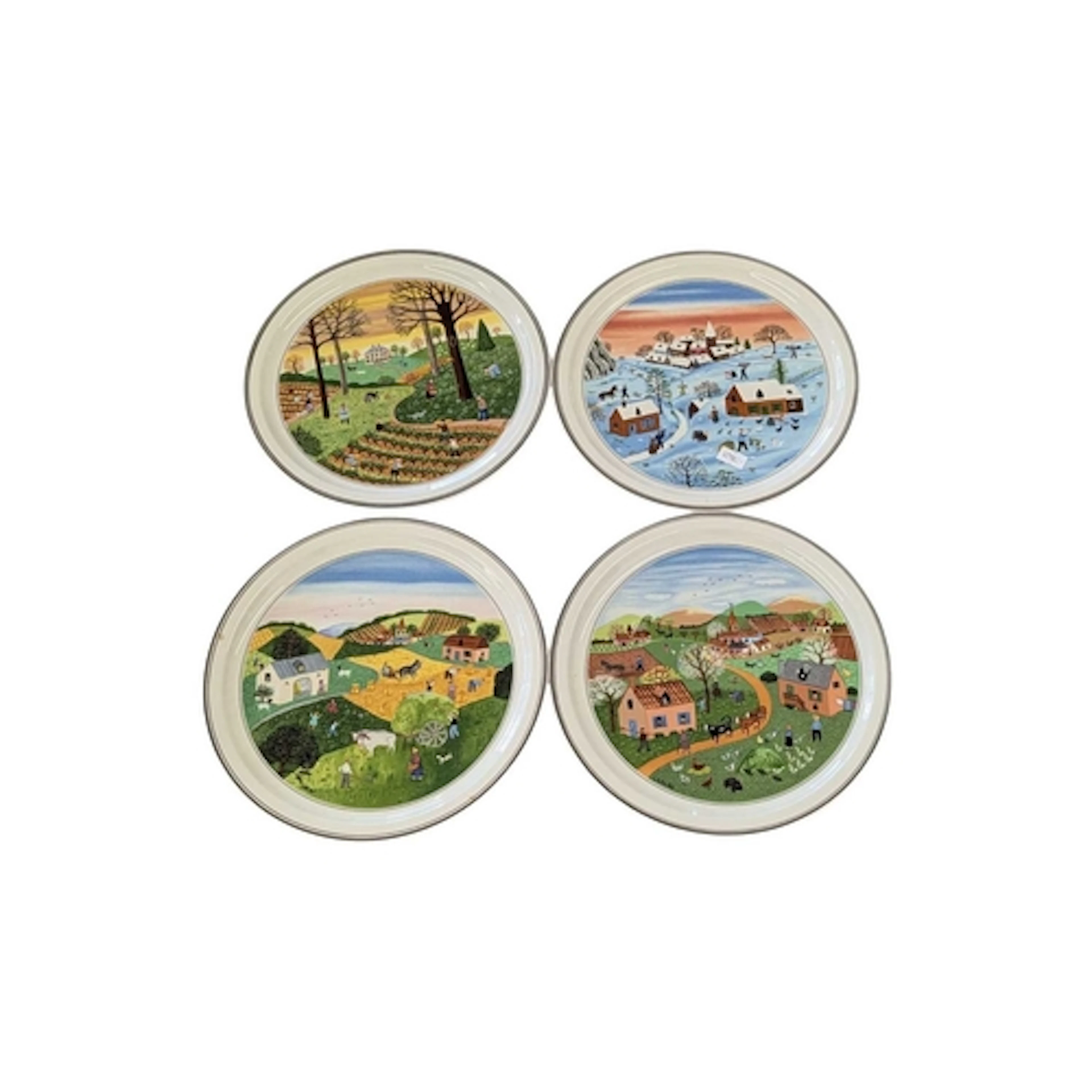 Villeroy & Boch, France - A set of four Four Seasons pat...