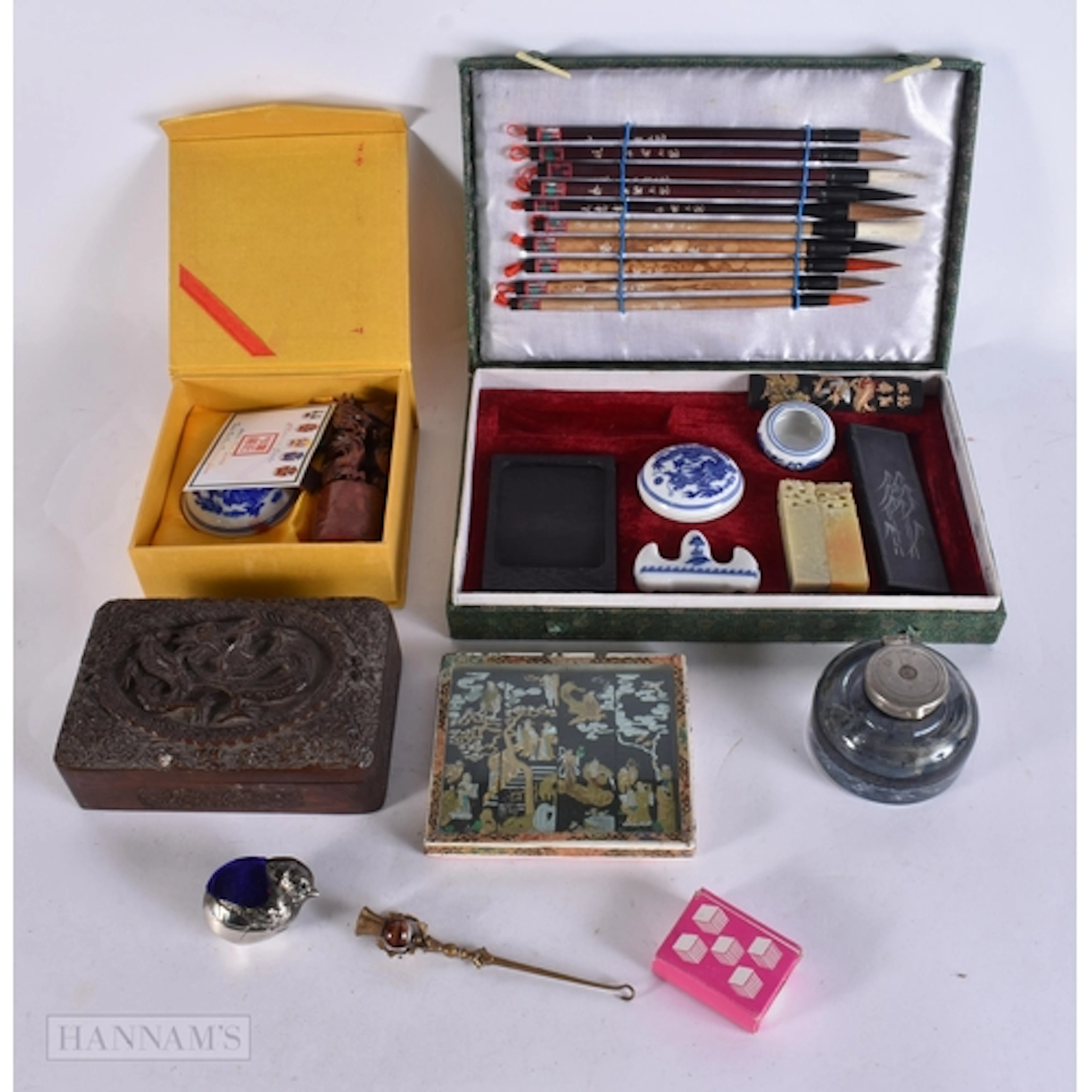 Antique and Vintage Stationary Items Desk Tools East Asian W...