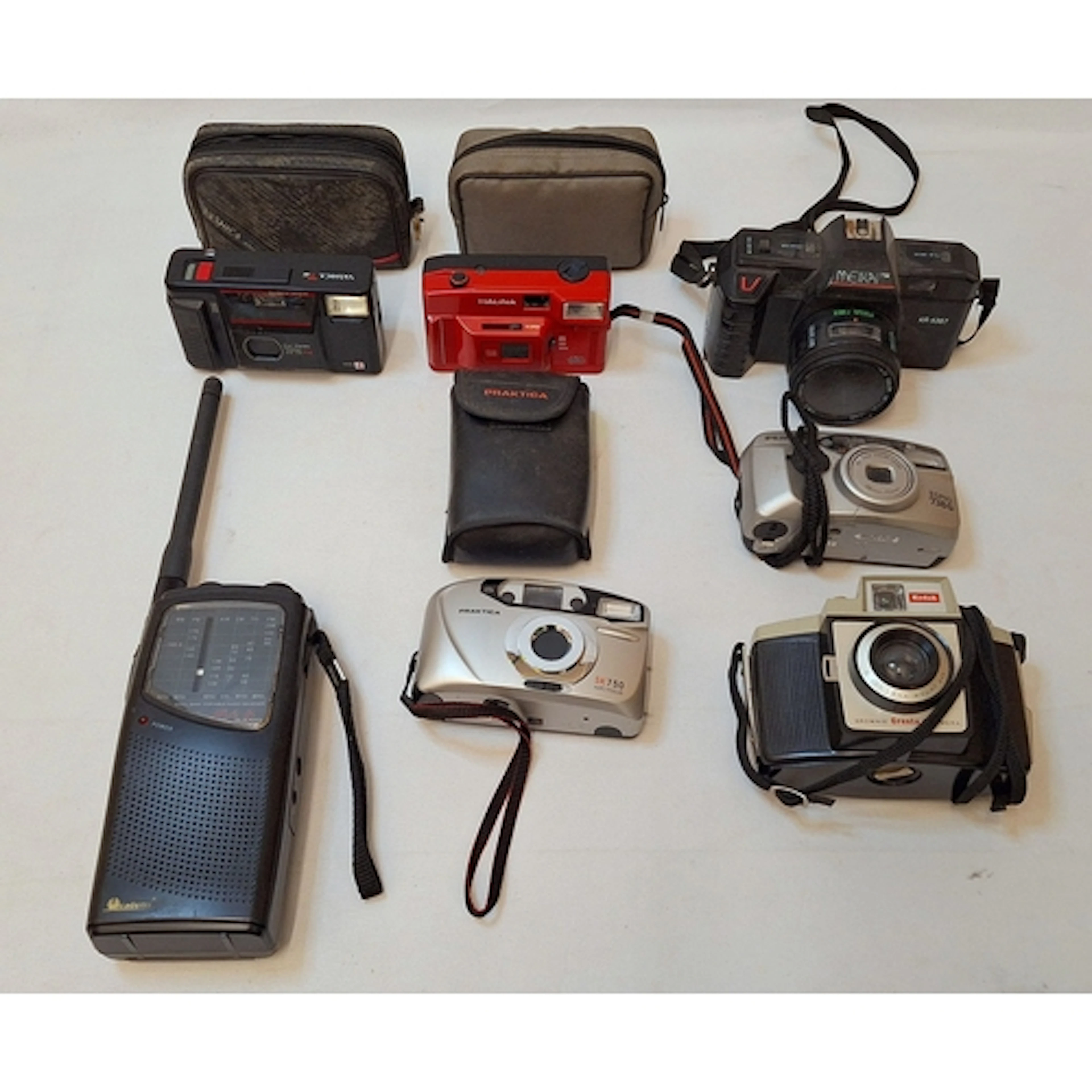 Kodak Cresta III Brownie Camera, Pentax SPO 7383, Praktica S...