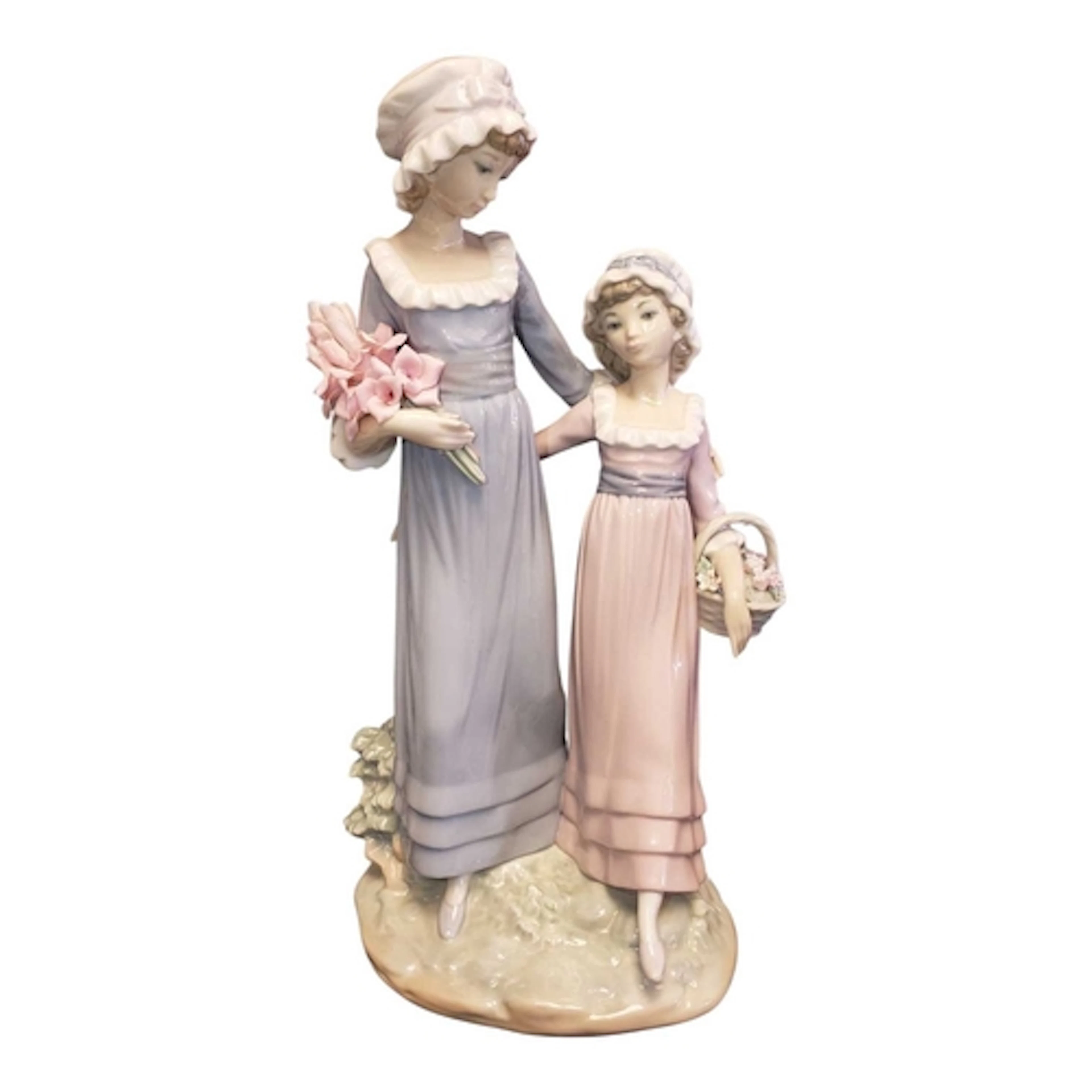 Lladro - Late 20th century Spanish porcelain Daughters figur...