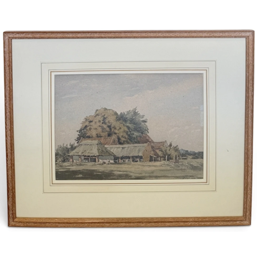 MARK SENIOR (STAITHES GROUP, 1862-1927): IN THE GRANARY Sign...