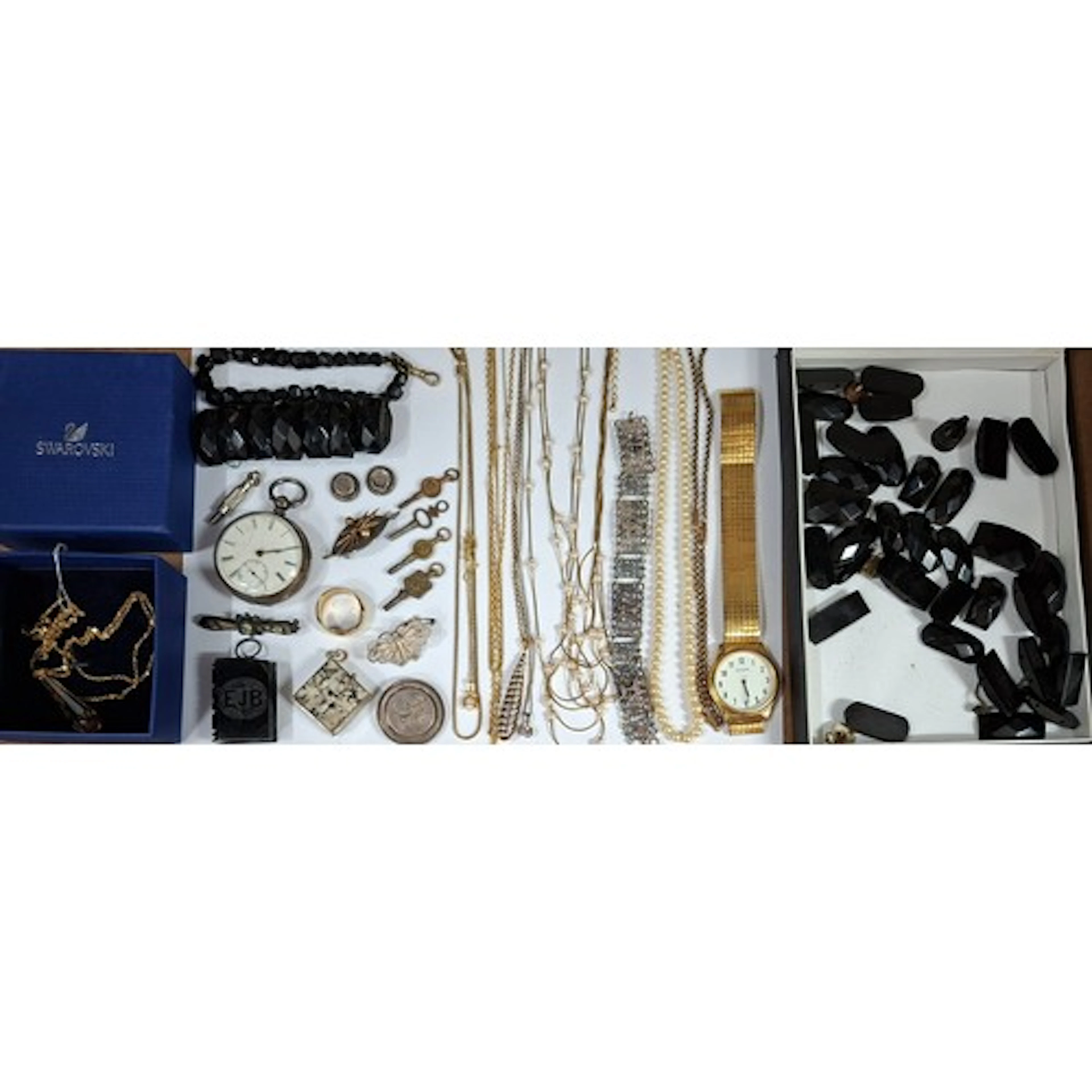 A quantity of jewellery to include a Swarovski necklace havi...