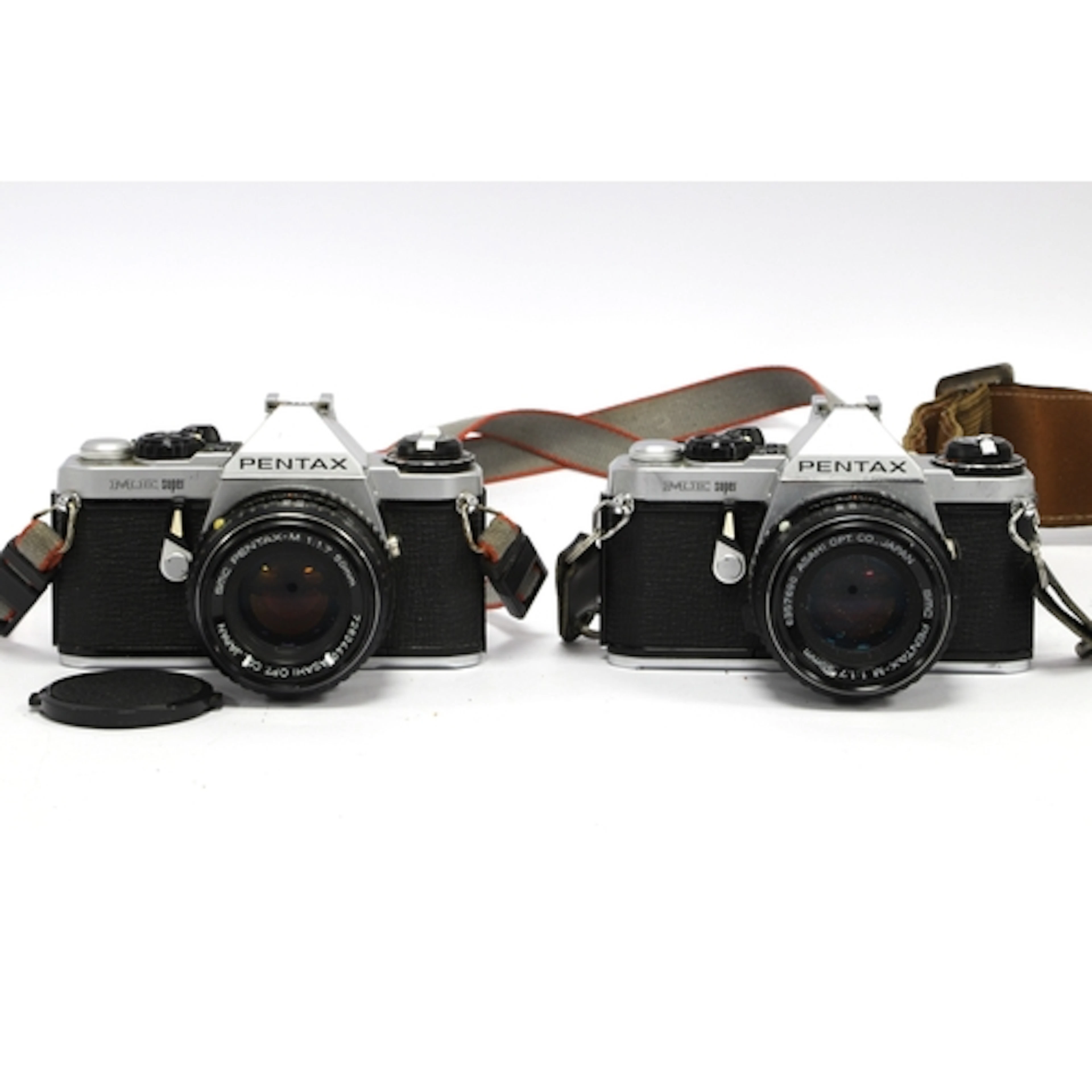 Pentax ME Super 35mm SLR Film Camera with attached SMC Penta...