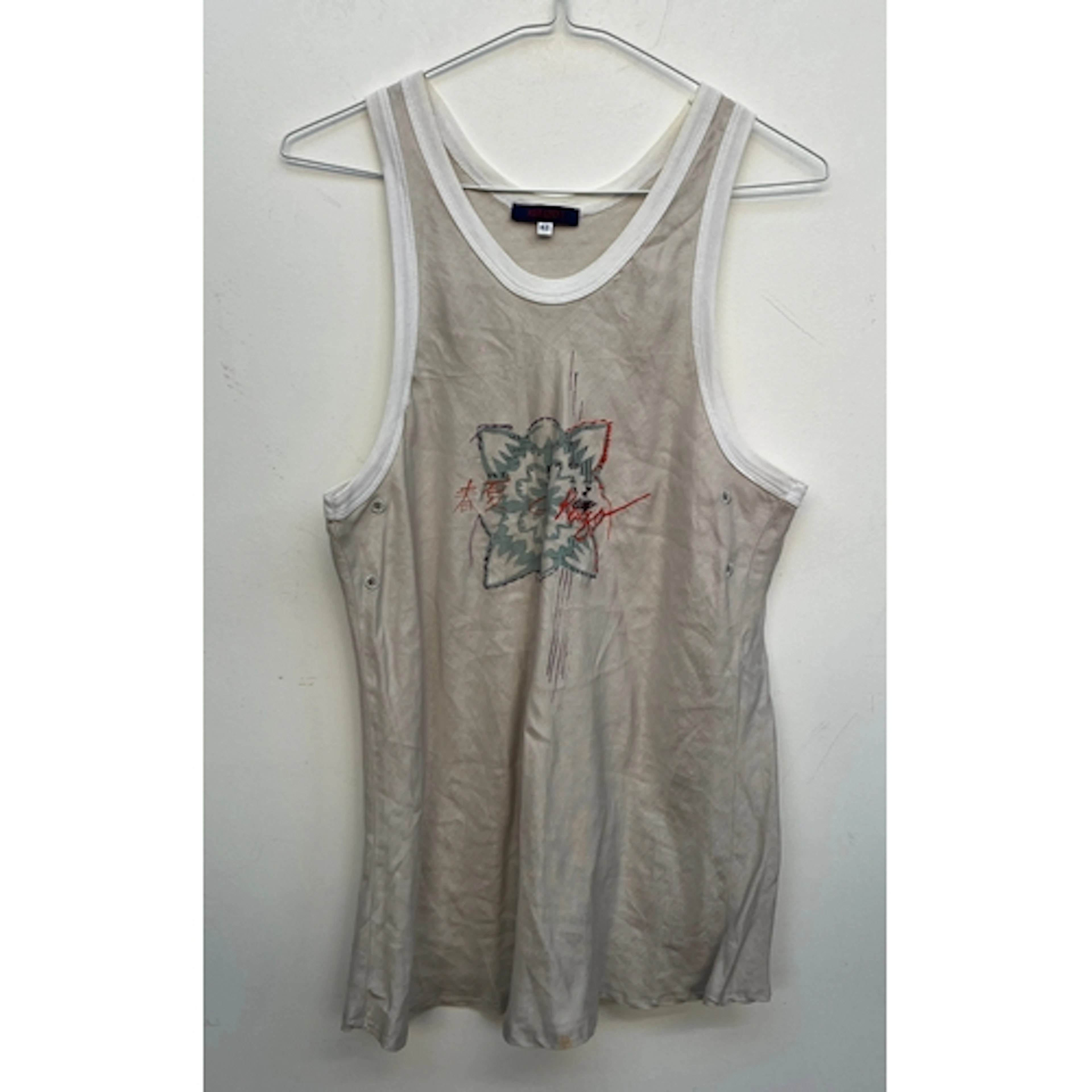 A Kenzo cotton tank top, size 42