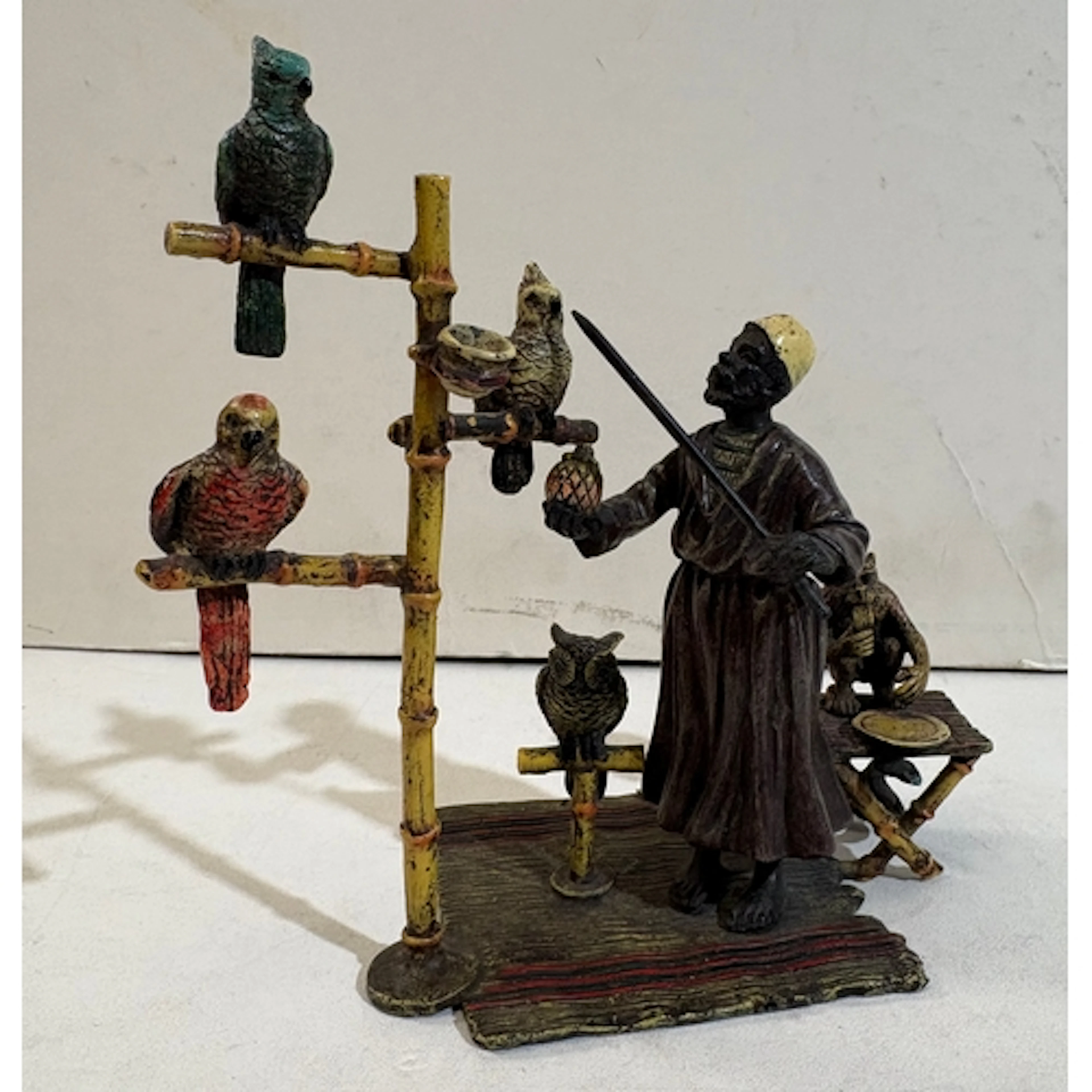 A Franz Bergmann style Vienna cold painted bronze, North Afr...