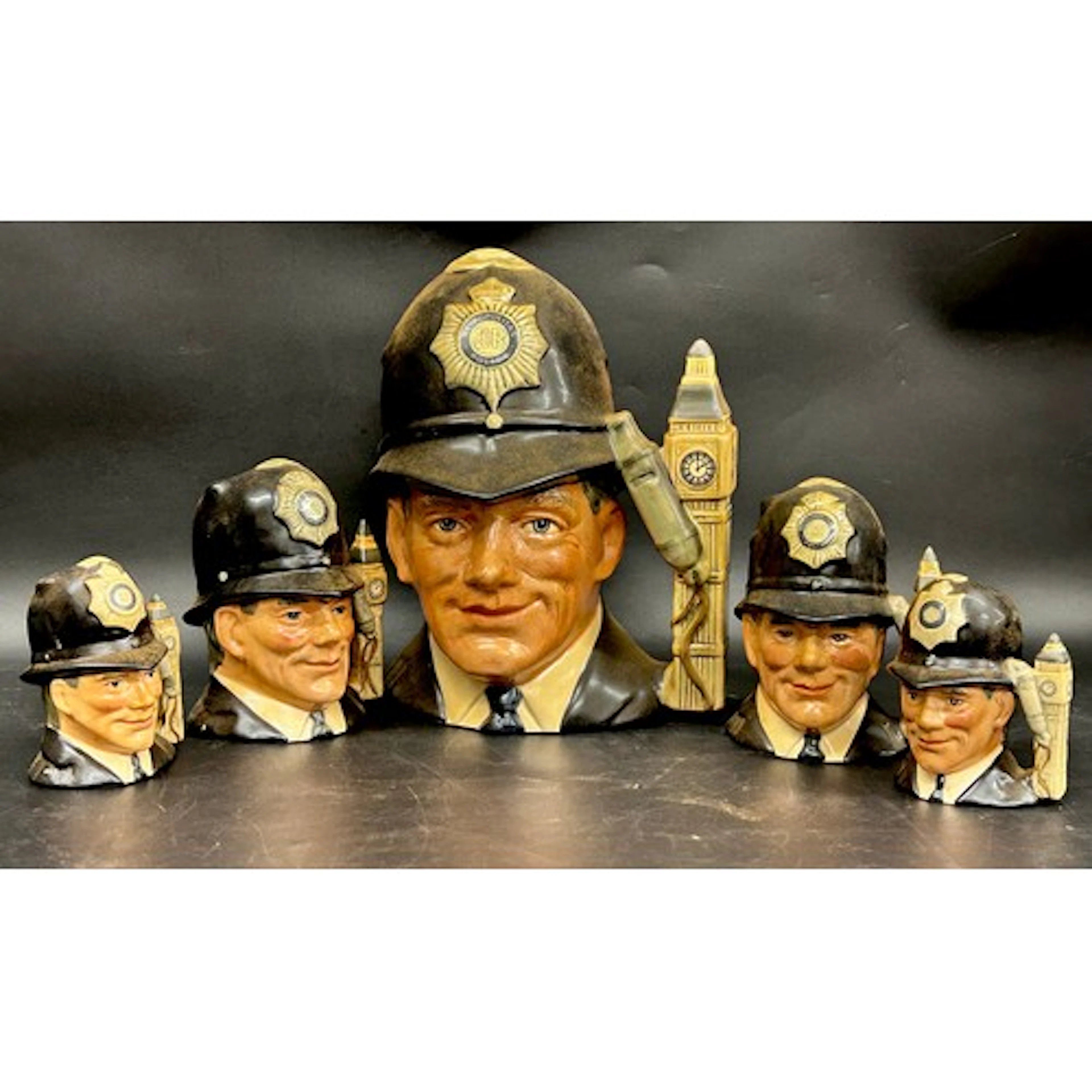 Collection of Royal Doulton The London Bobby character jugs,...