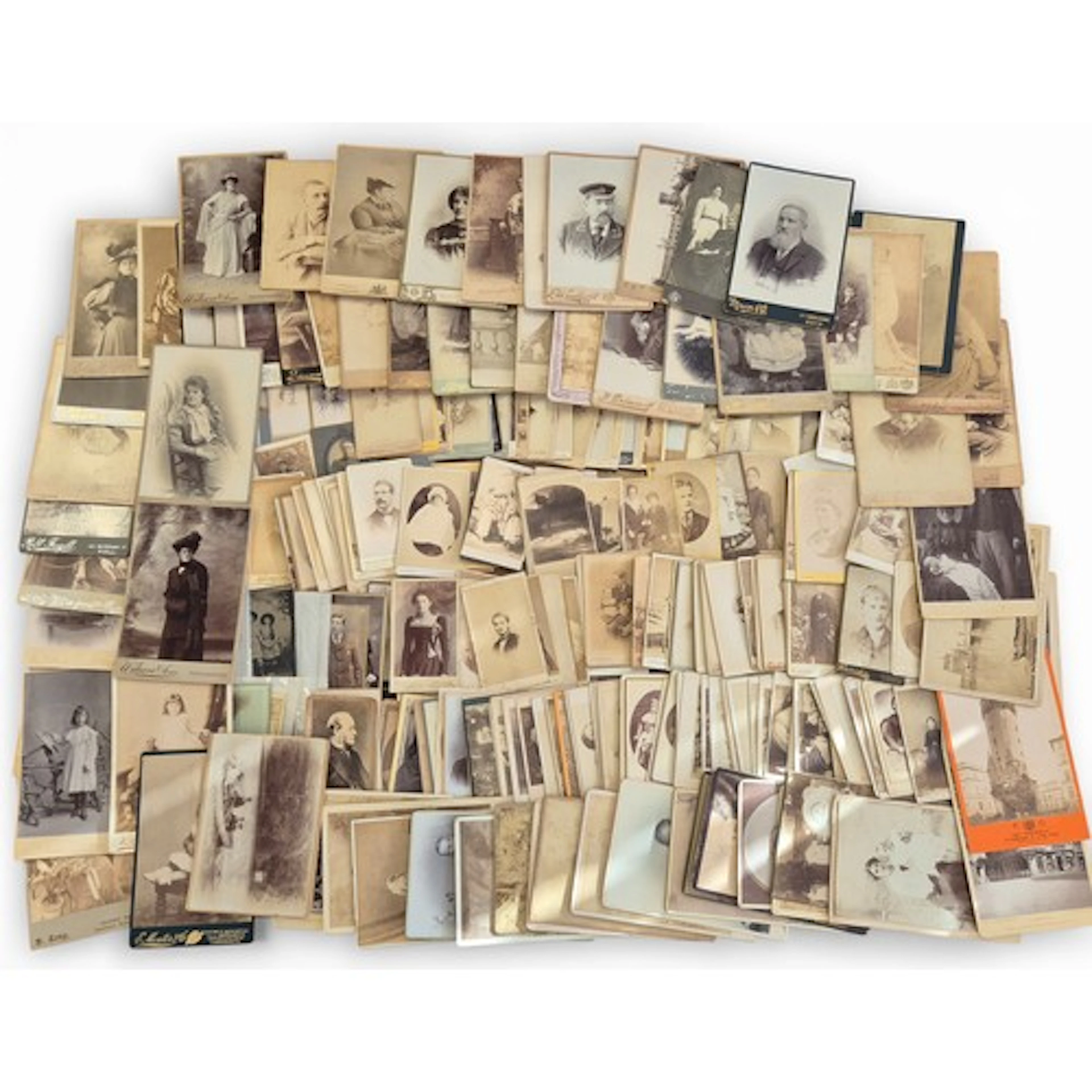 Large Collection of large and Small Carte De Visite Cabinet ...