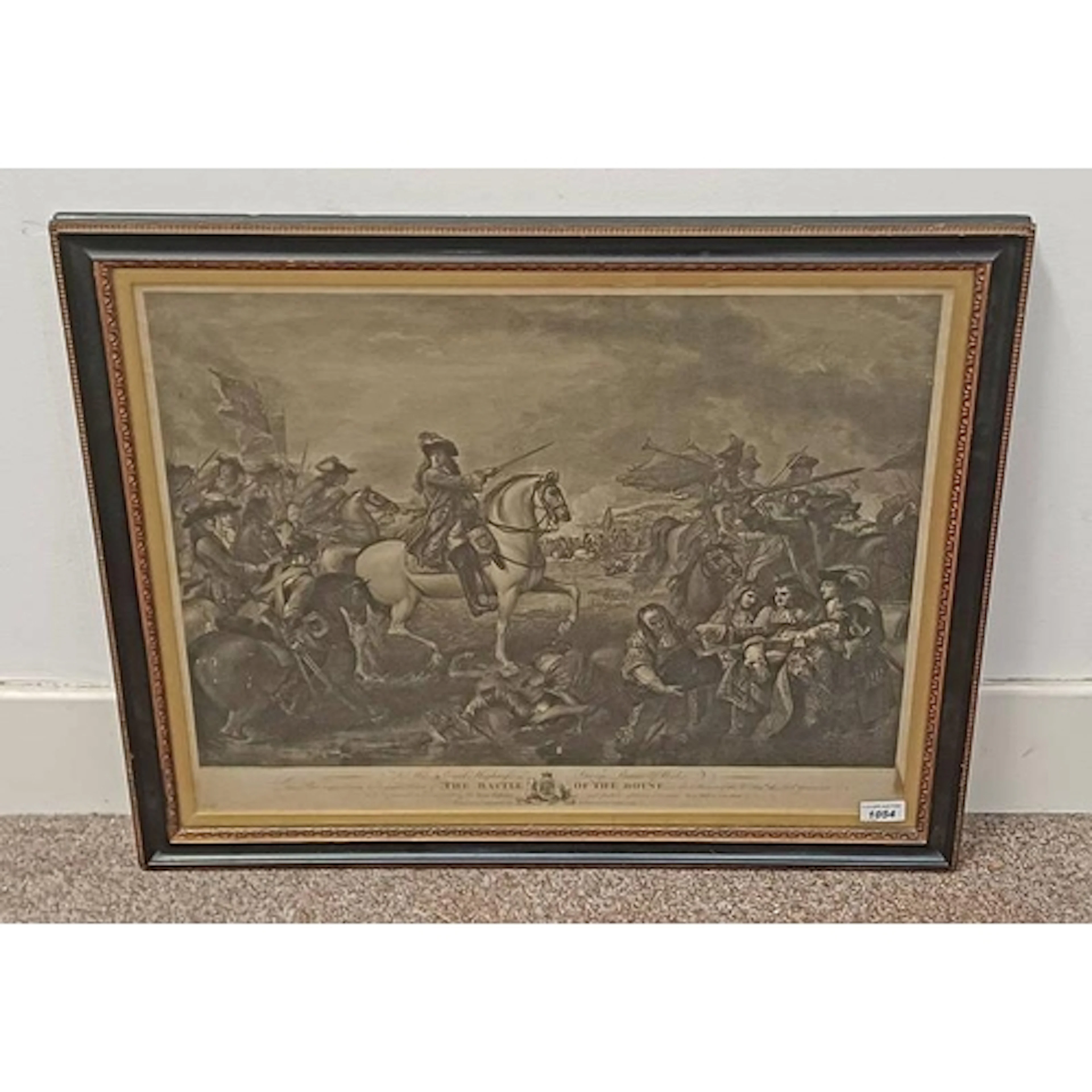 FRAMED 18TH CENTURY ENGRAVING ''BATTLE OF THE BOYNE'' AFTER ...