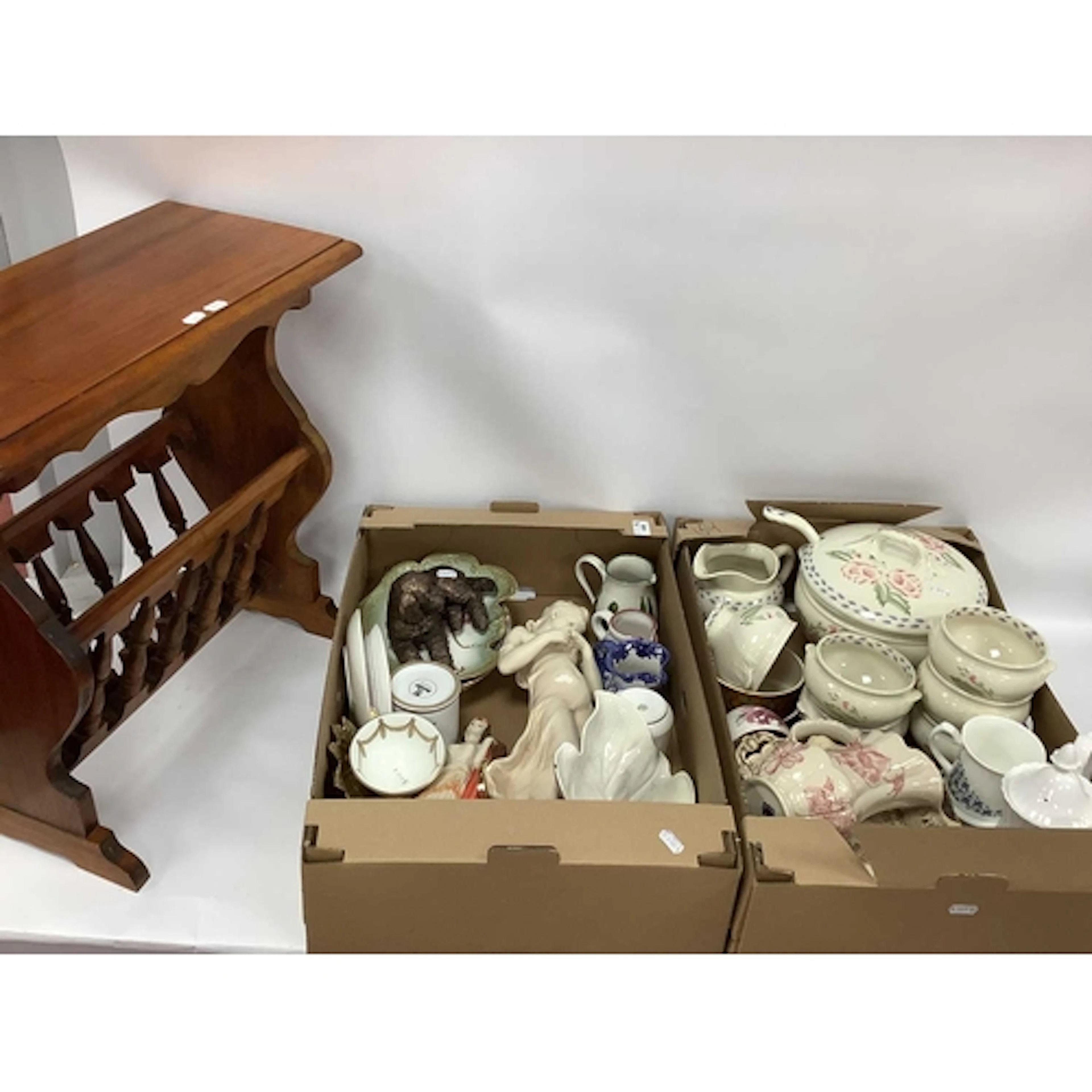 Mixed Collection, including a plaster reproduction figure of...