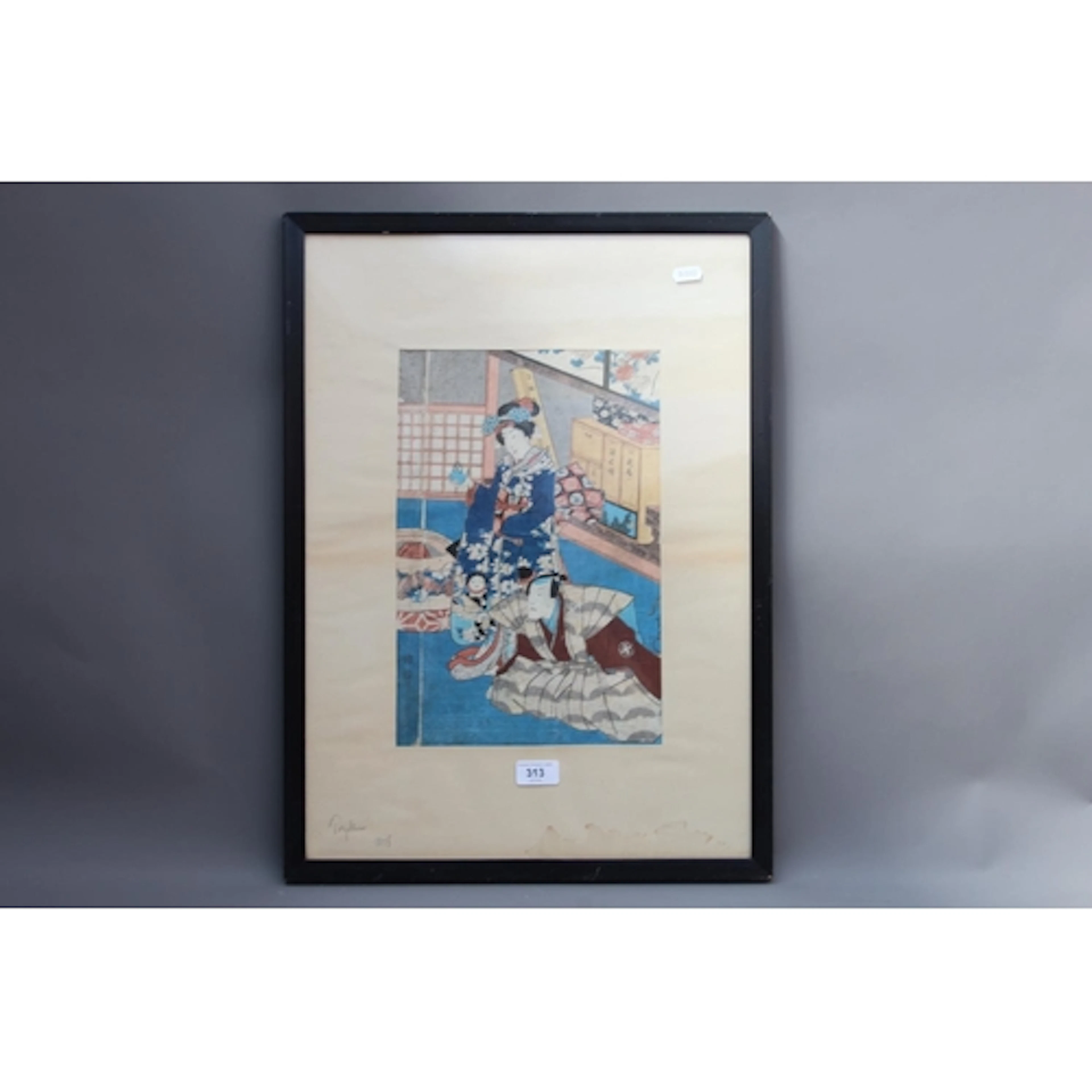 UTAGAWA KUNISADA TOYOKUNI III (Japanese 1786-1865), interior...