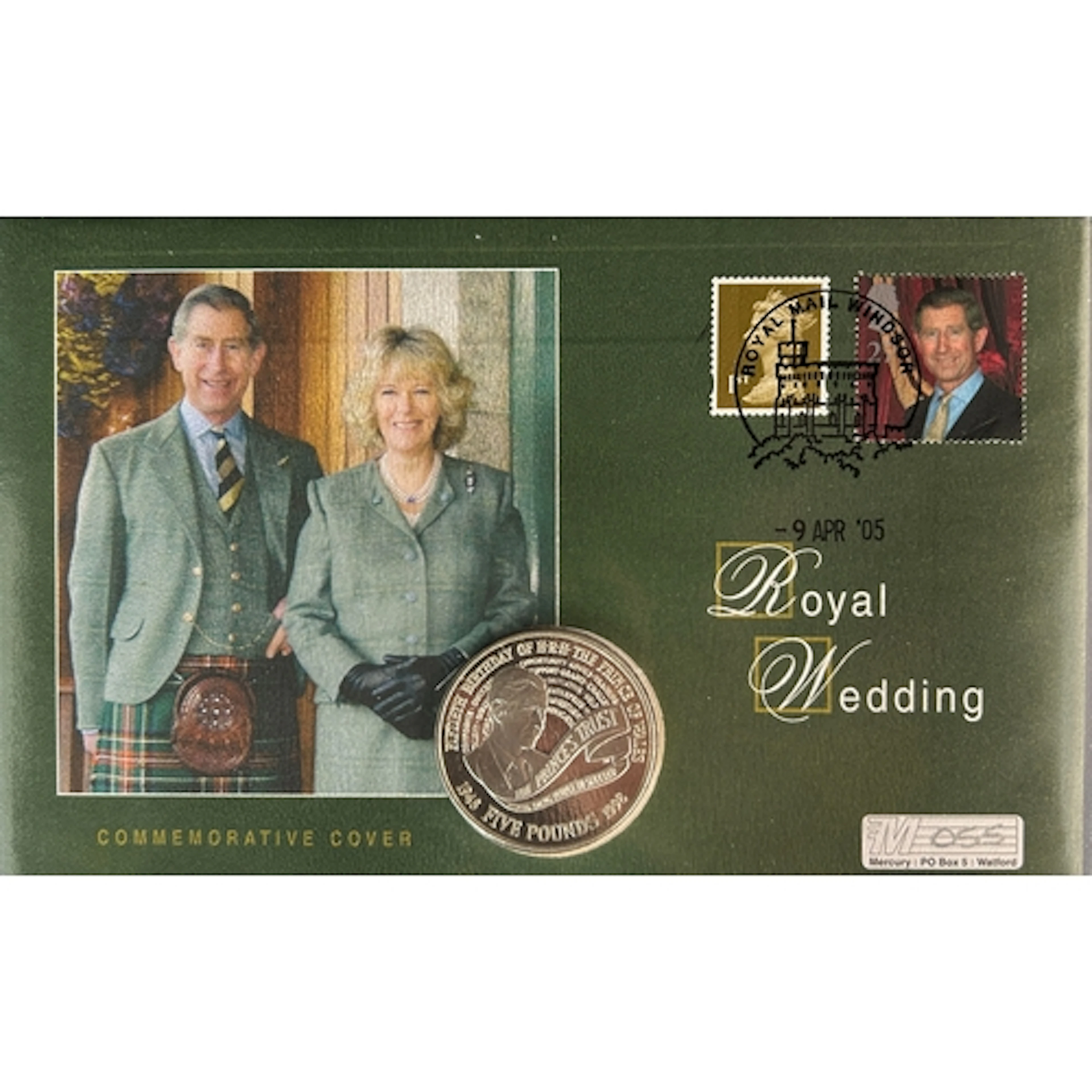 A group of four commemorative silver coin covers, comprising...