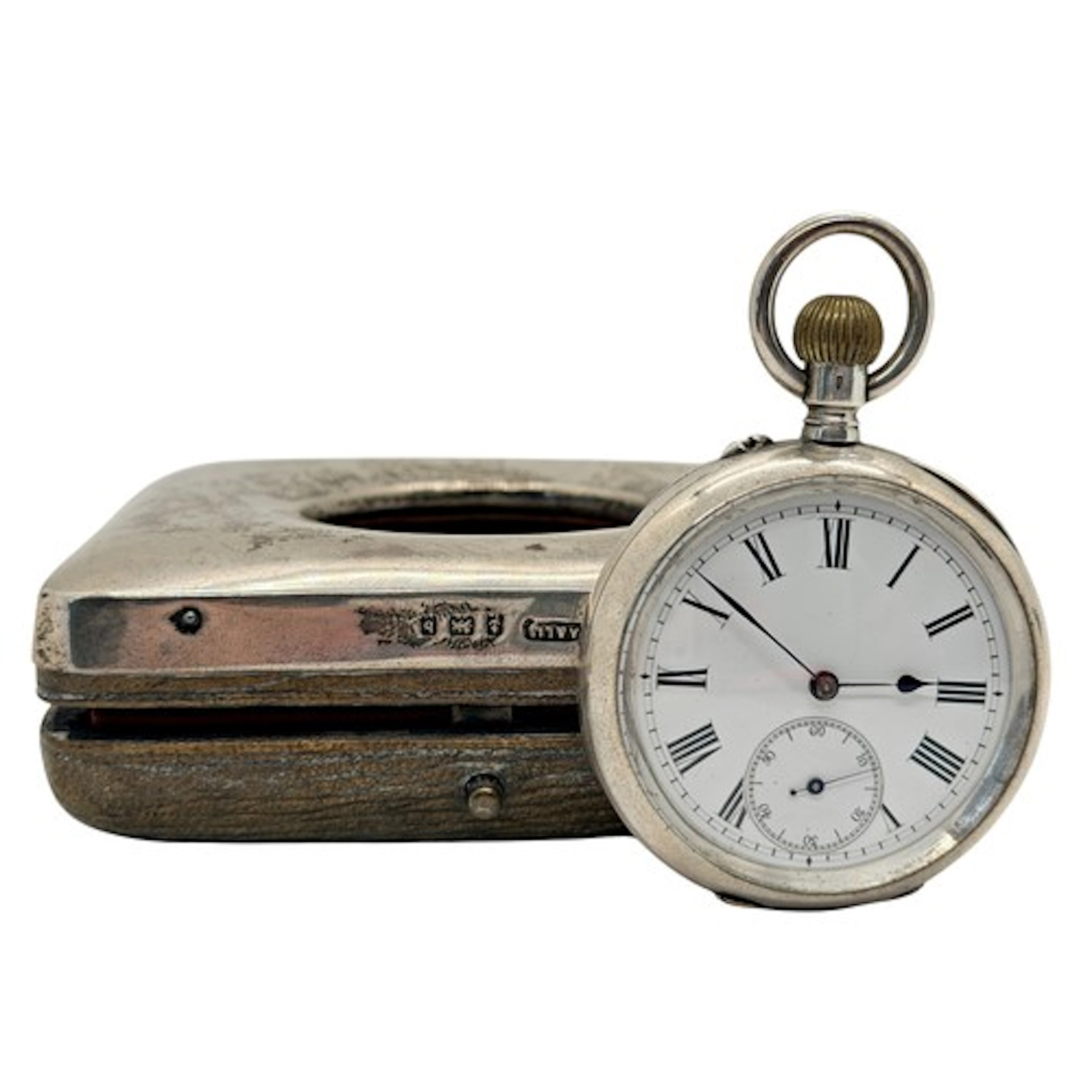 An Edwardian silver-mounted watch case, Birmingham 1901, by ...
