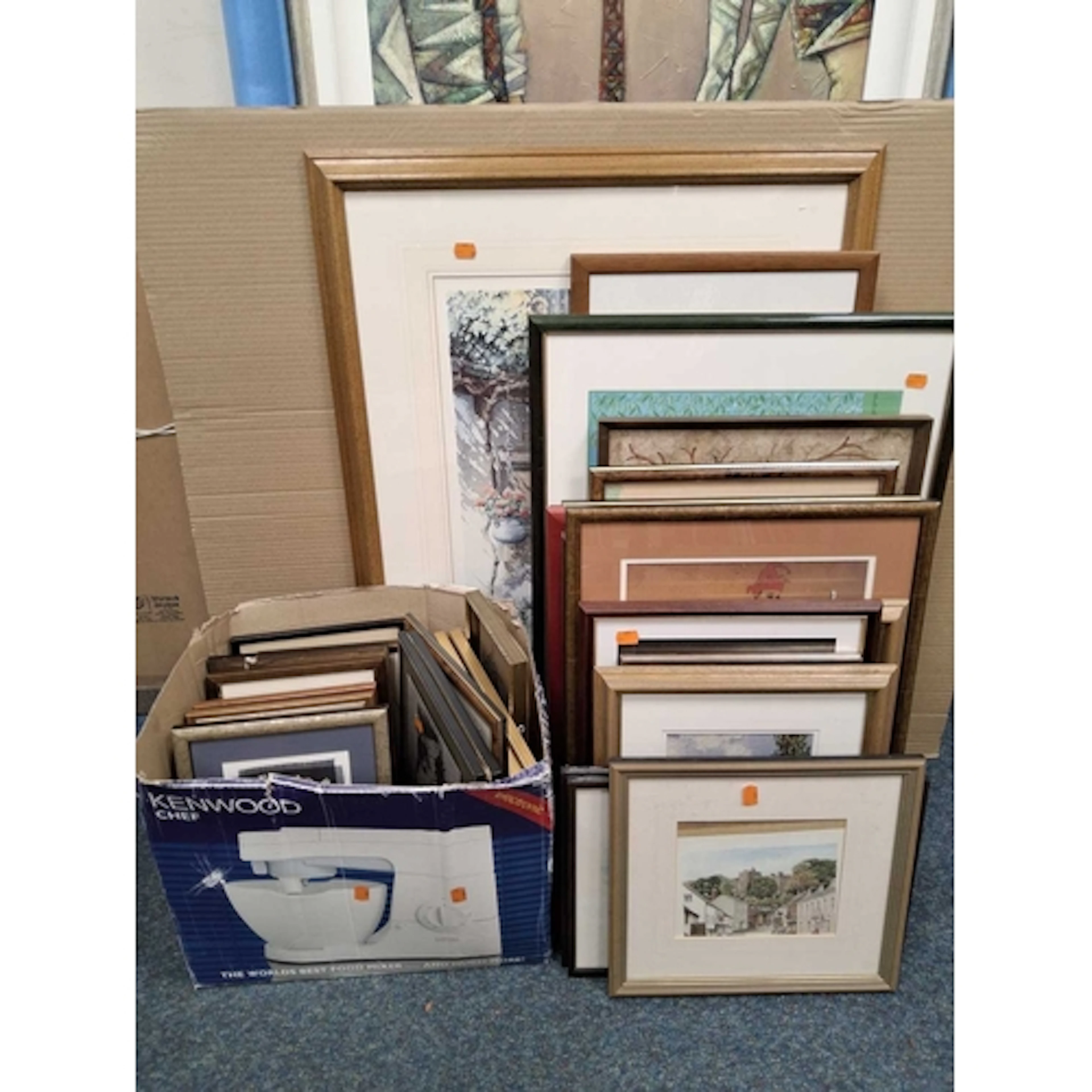 A QUANTITY OF PICTURES AND PRINTS ETC, to include a watercol...