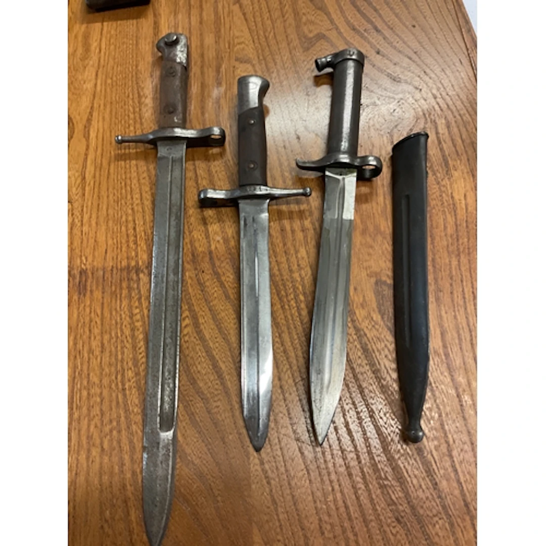 Three bayonets.