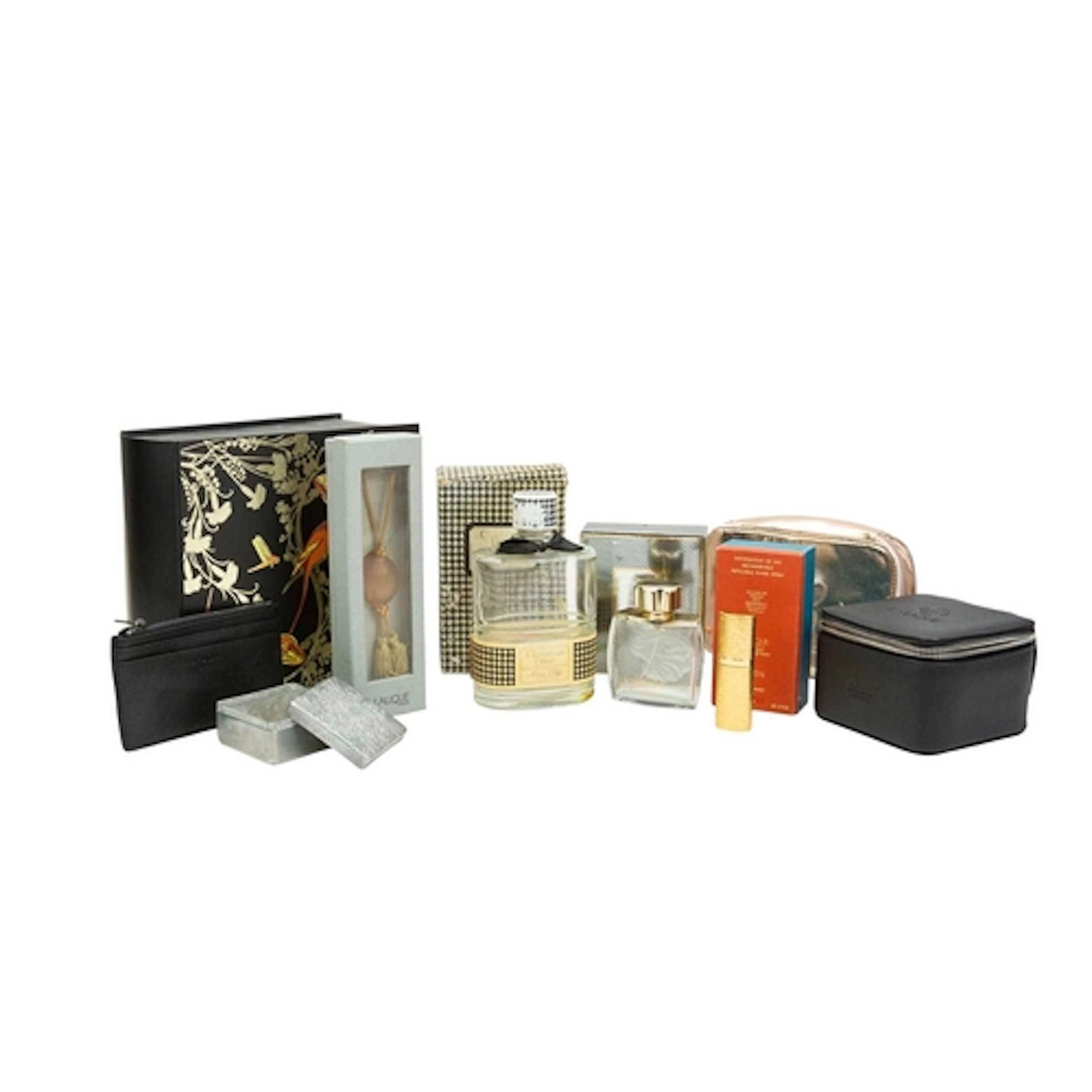 A collection of Lalique cosmetics and accessories. Includes ...