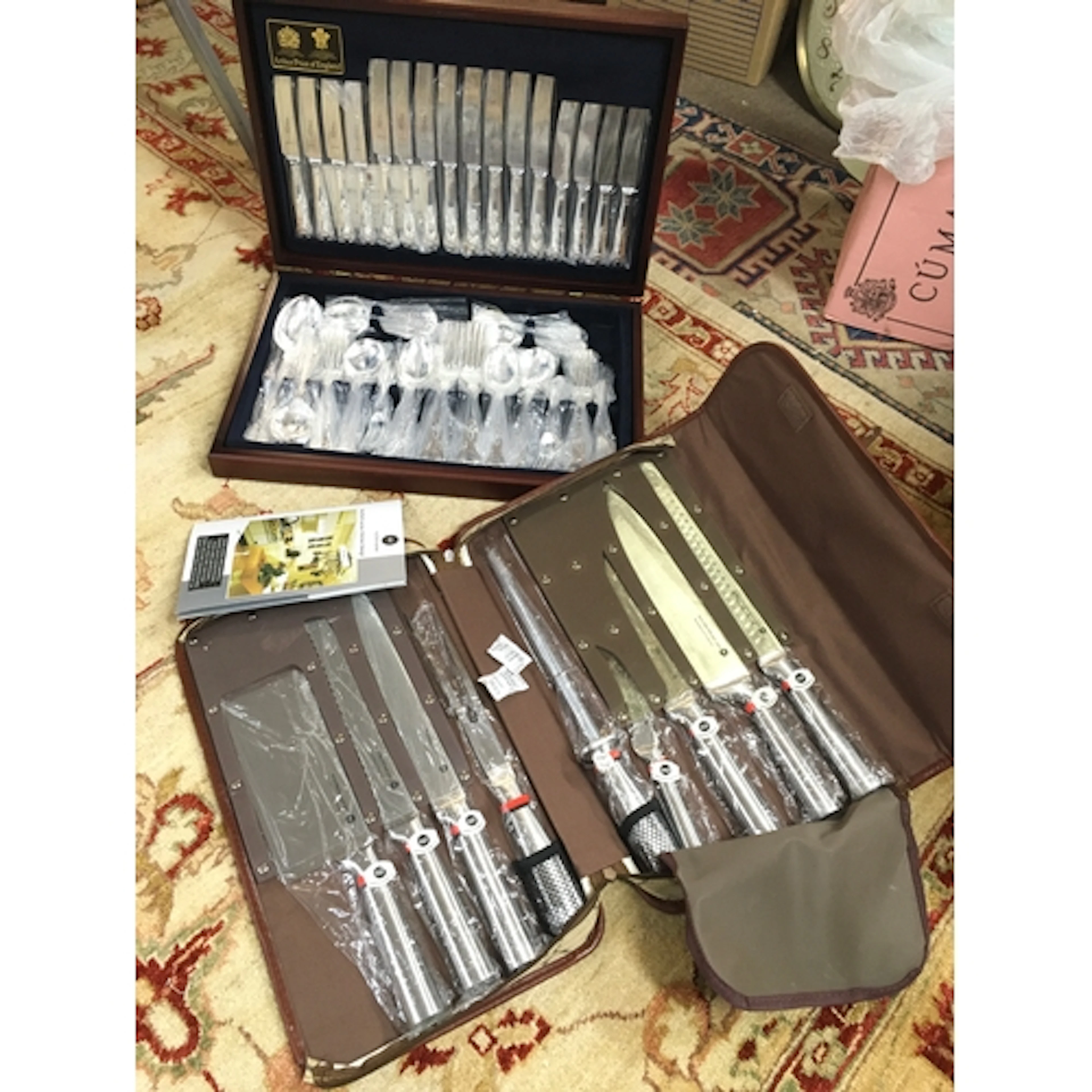 Arthur Price canteen of cutlery and Waltmann knives