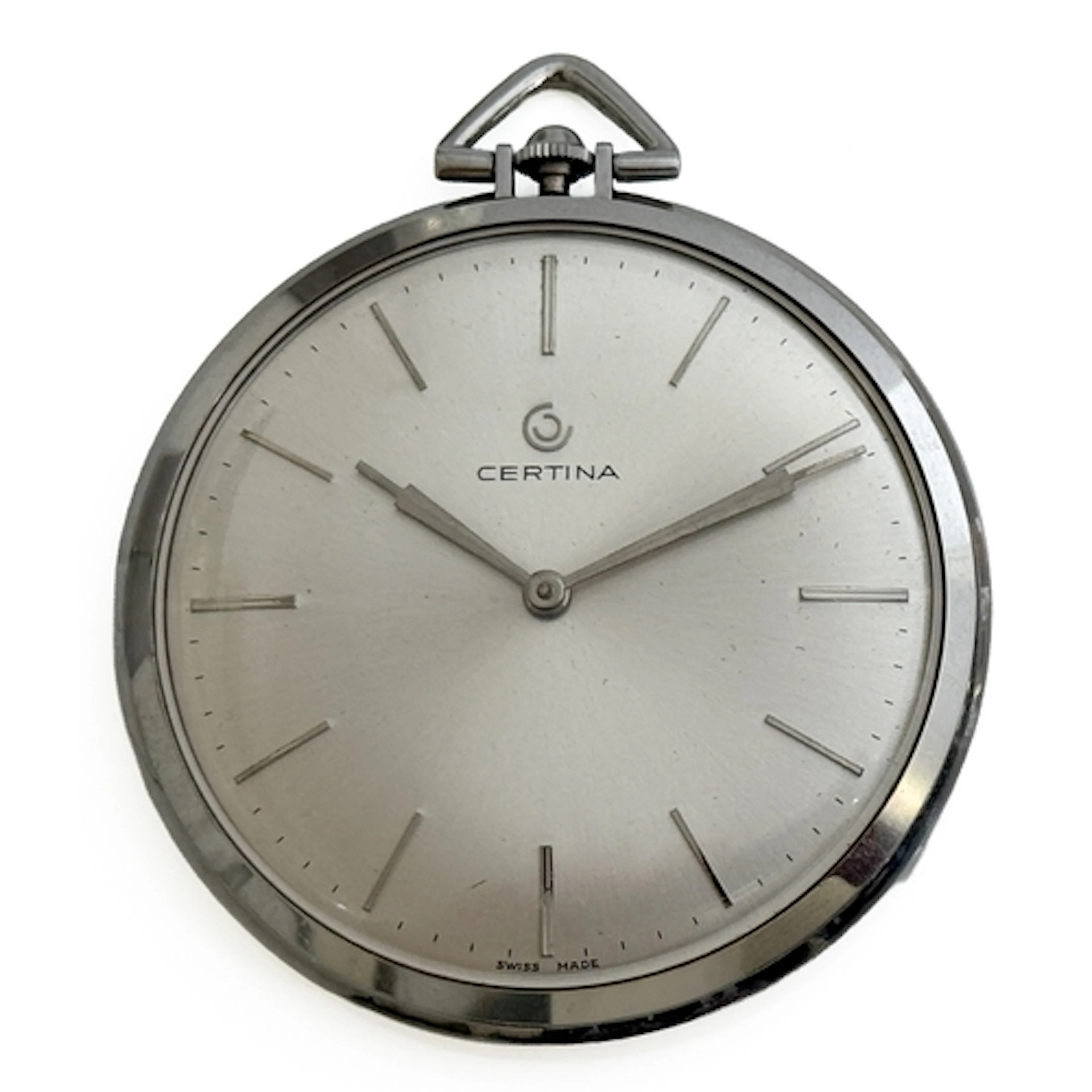 A vintage 1950s-60s Certina manual wind stainless steel pock...