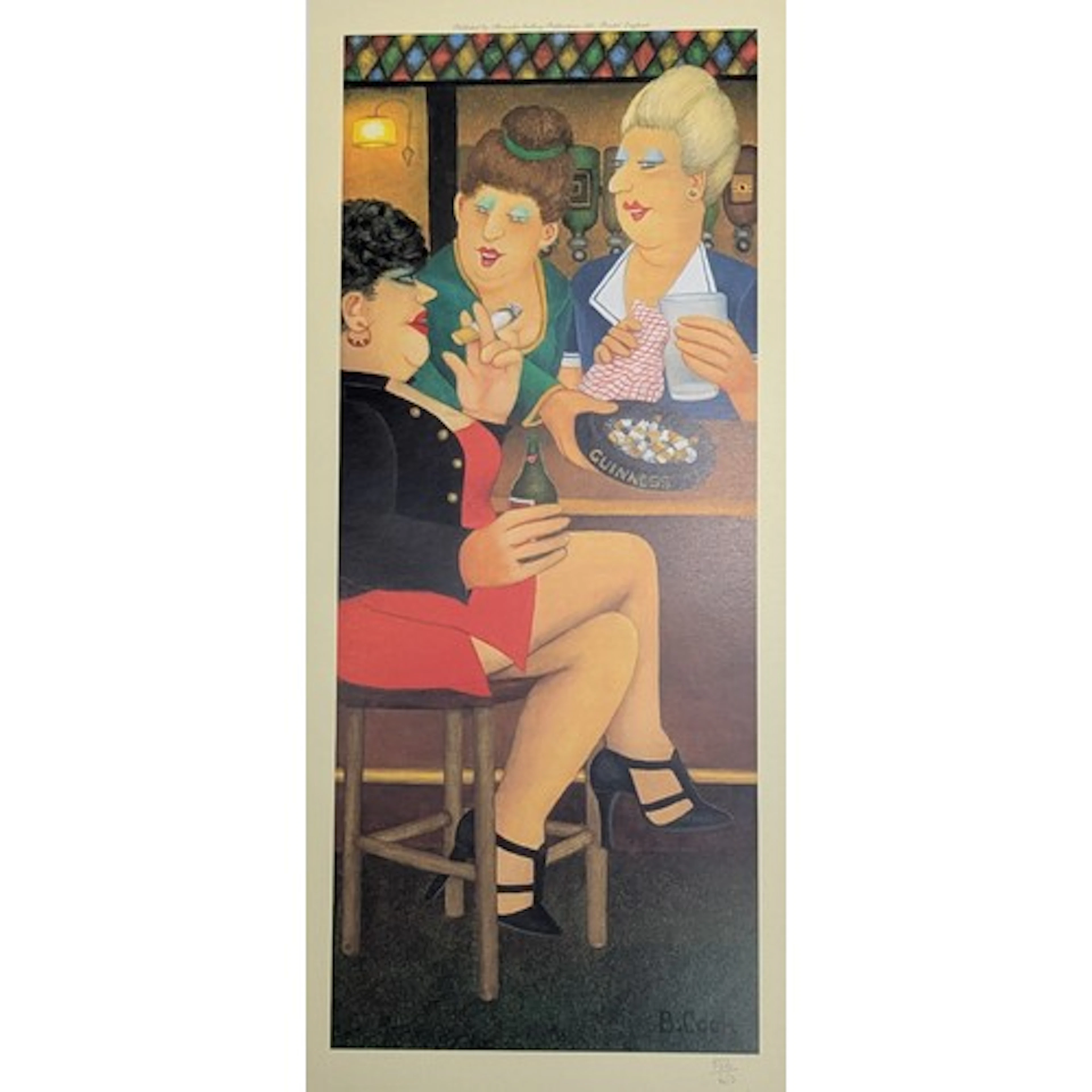 Beryl Cook (1926-2008) limited edition print 'The Last Gasp'...