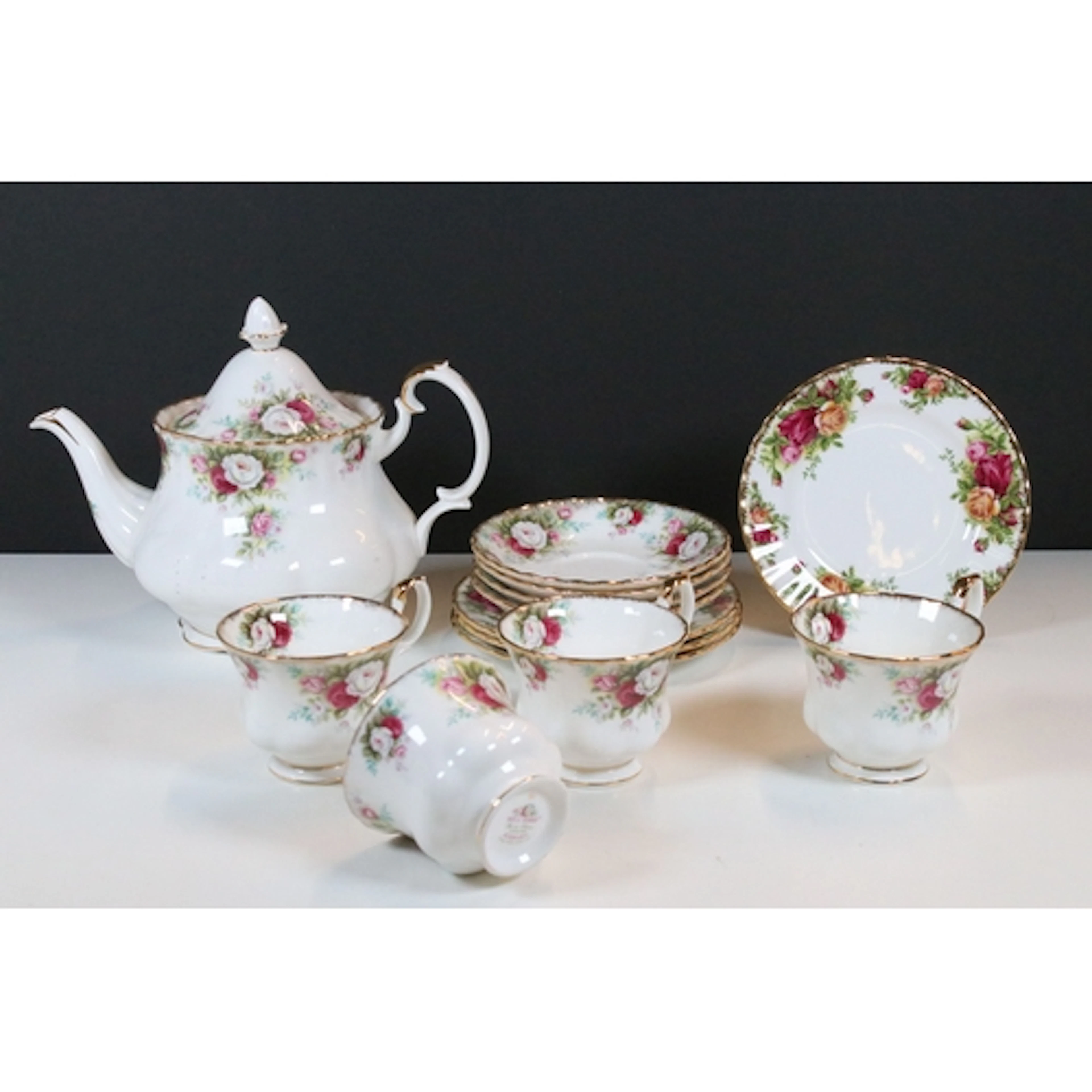Royal Albert 'Celebration' pattern part tea set, for a four ...