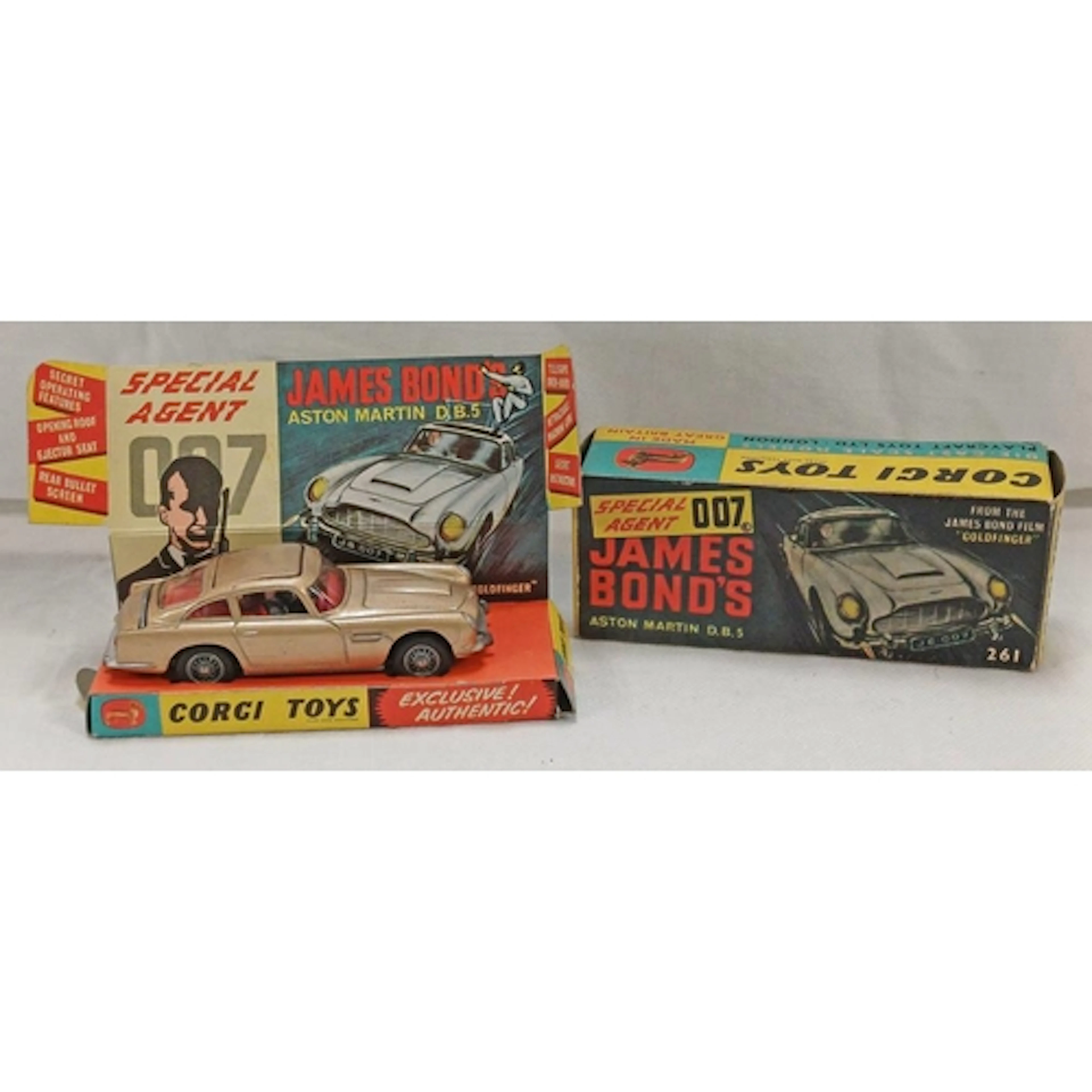 CORGI TOYS 261 - JAMES BOND 007 ASTON MARTIN D.B.5 BOXED WIT...