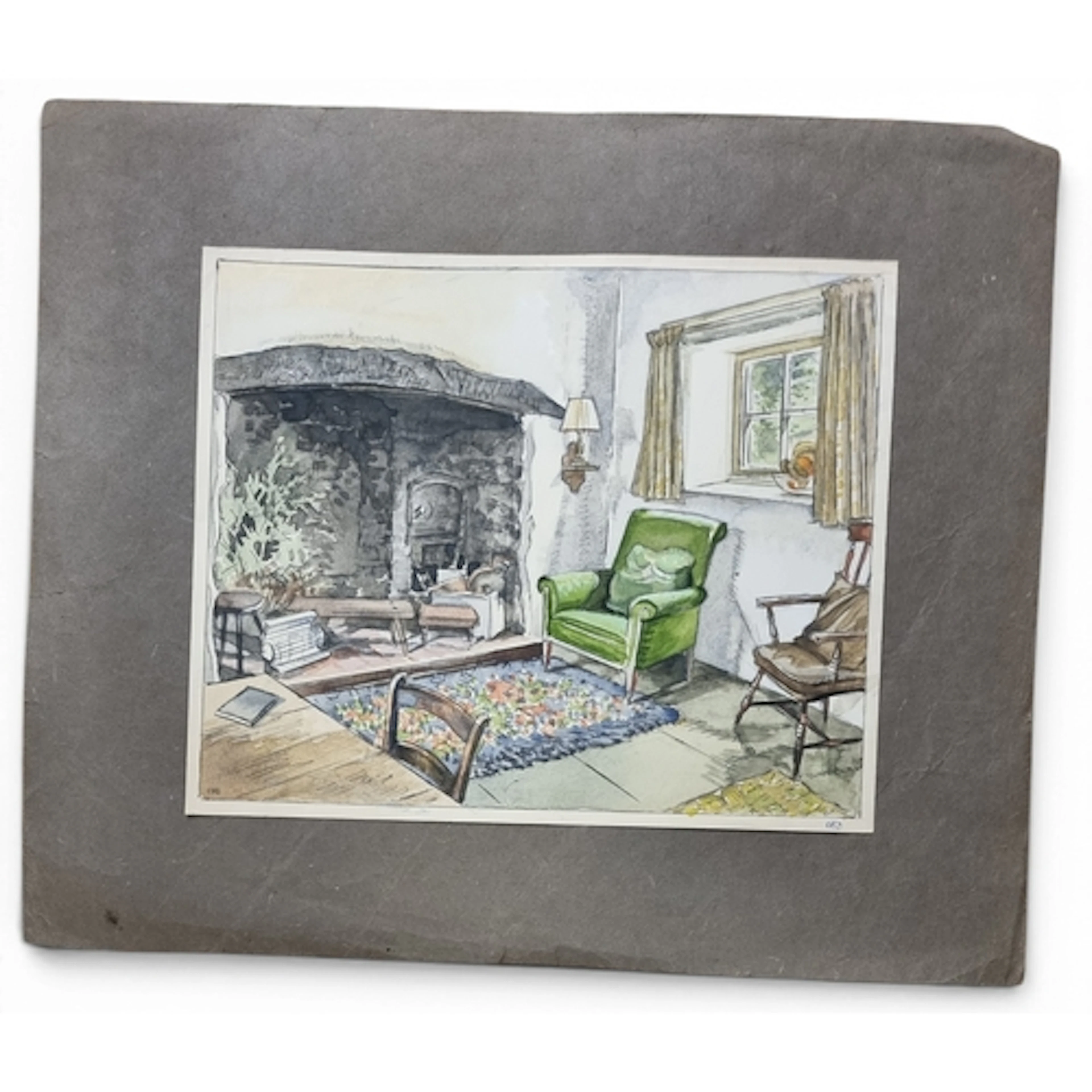 A large quantity of unframed 19th Century Watercolours.