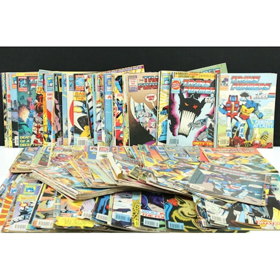 Comics - Around 230 Marvel Transformers comics, some corner ...
