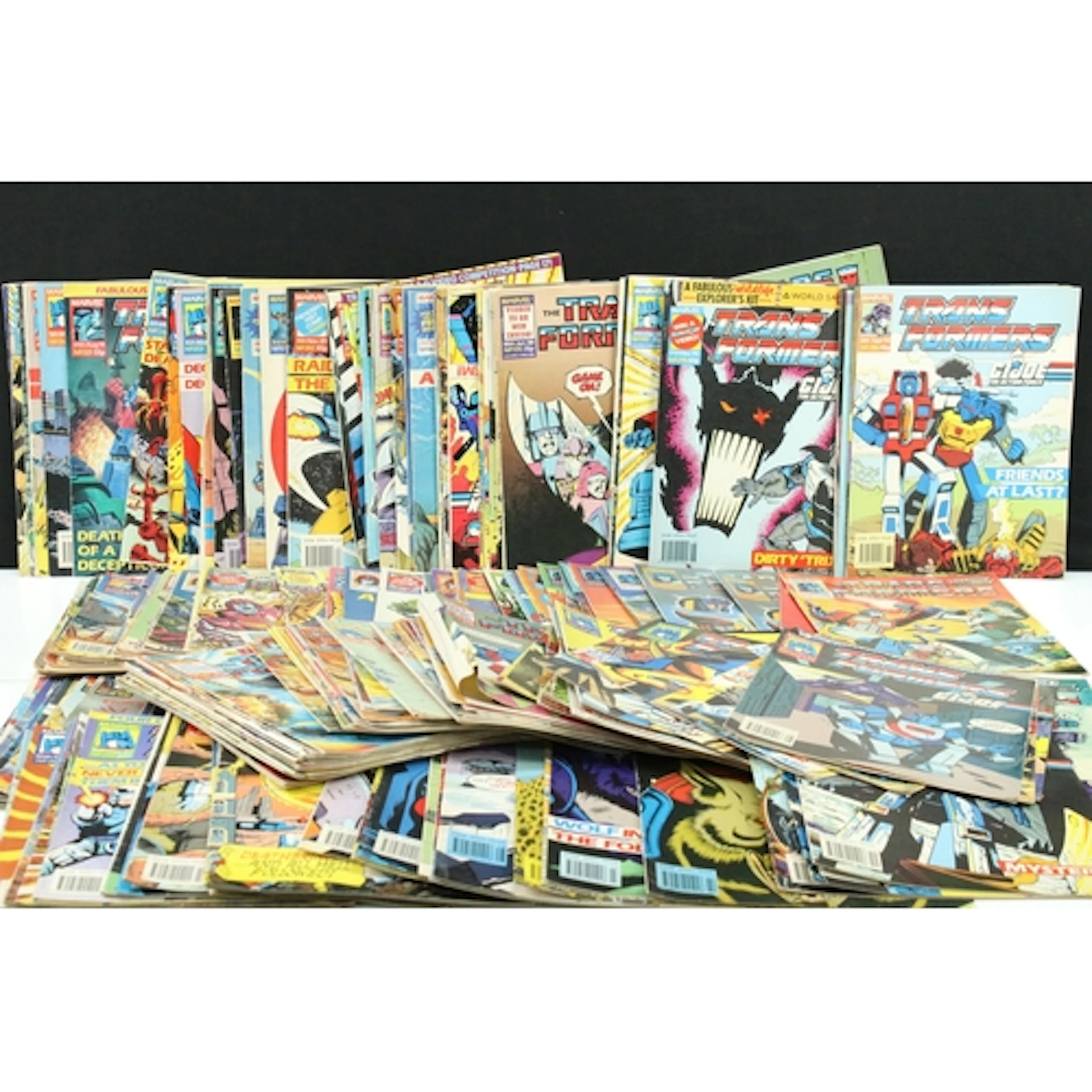 Comics - Around 230 Marvel Transformers comics, some corner ...