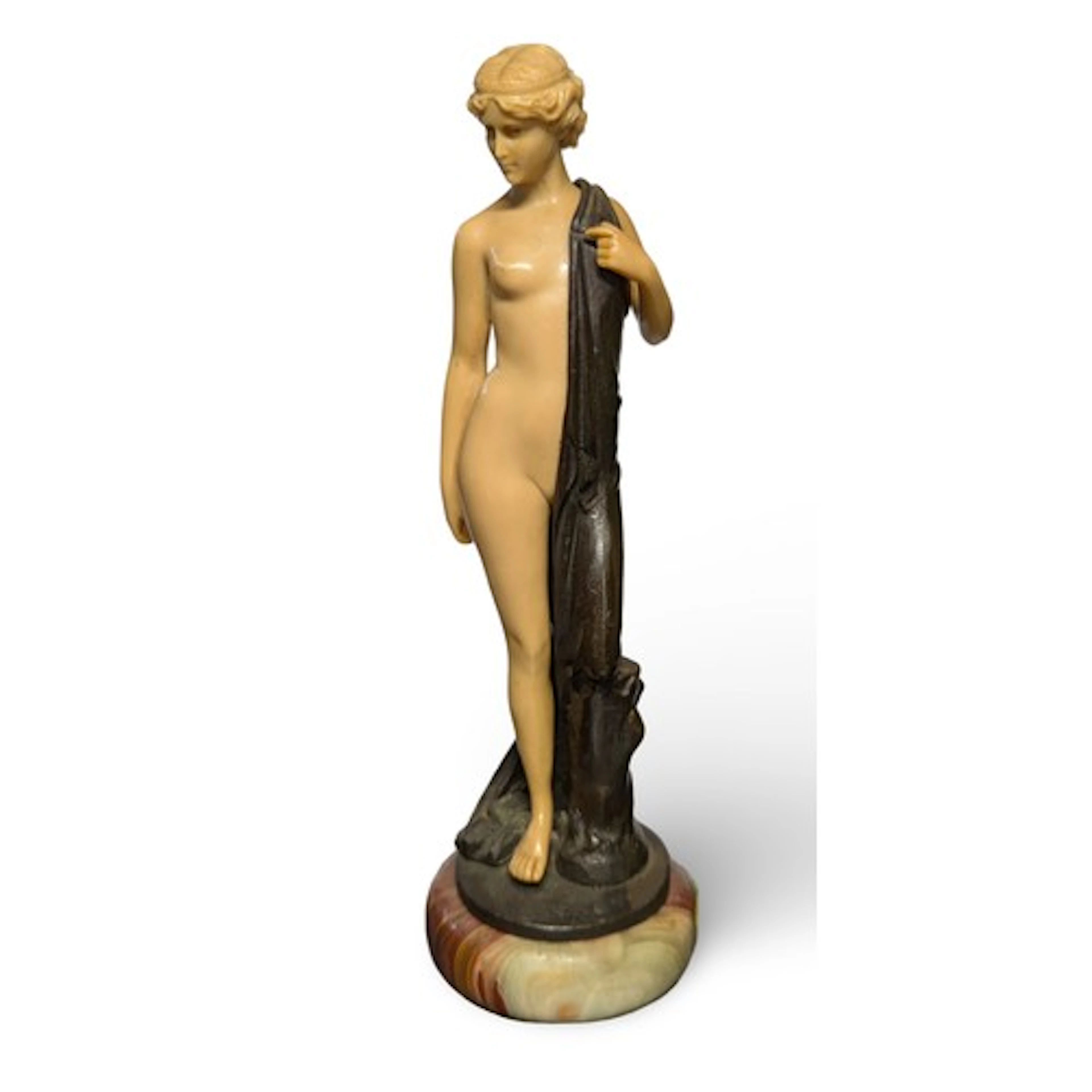 After Ferdinand Preiss, Art Deco style ivorine figure of a s...