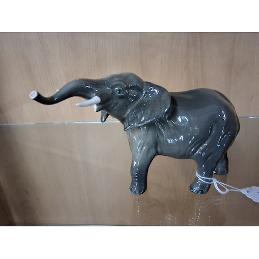 A BESWICK ELEPHANT, Elephant - Trunk Stretching - Small, mod...