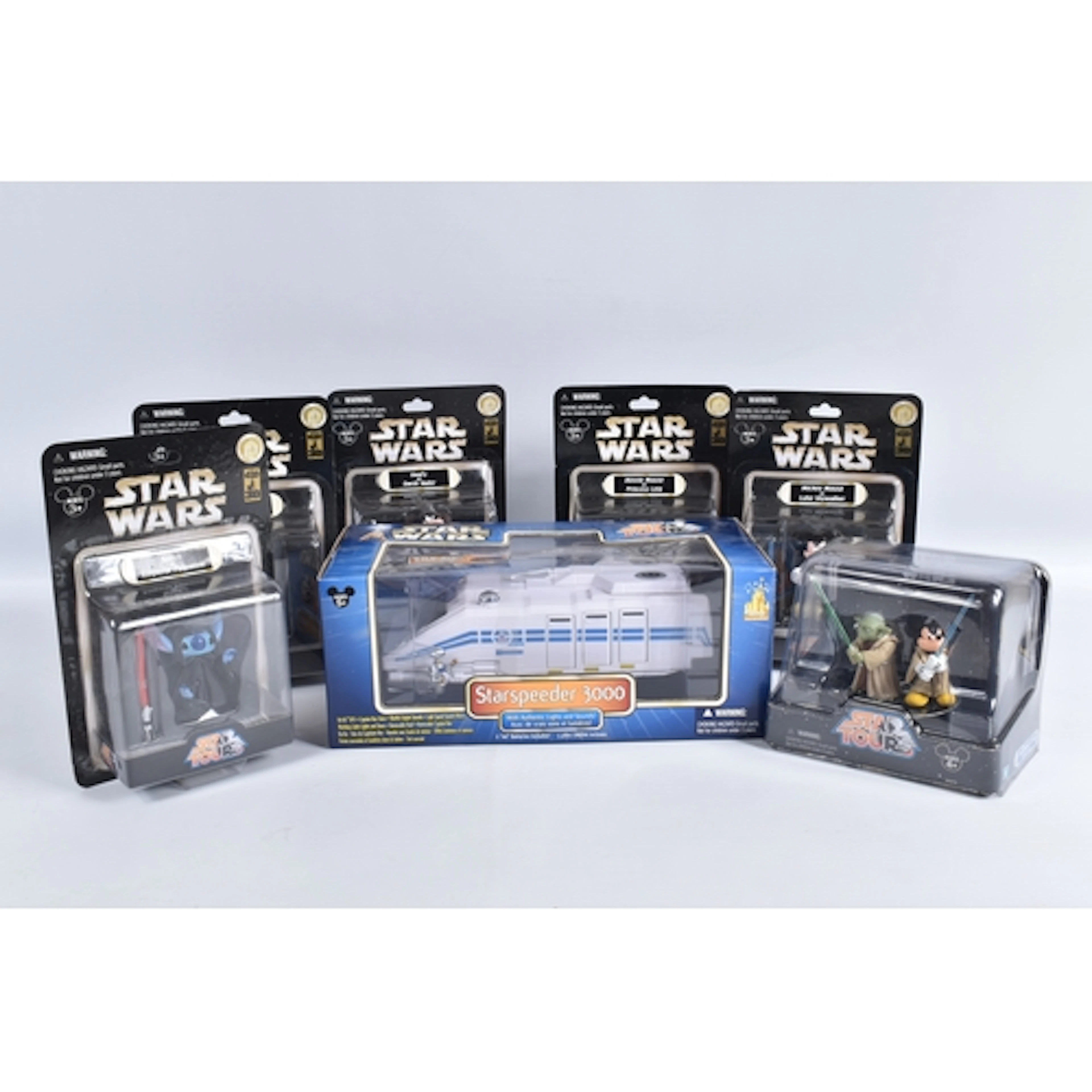 A TRAY OF BOXED STAR WARS STAR TOURS DISNEY THEME PARK COLLE...