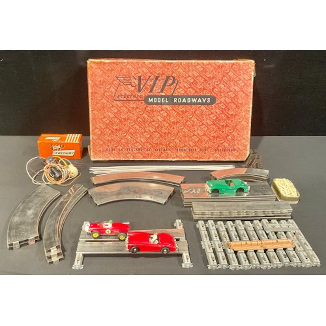 A VIP Electric Model Roadways Racing Car set, including MGA,...