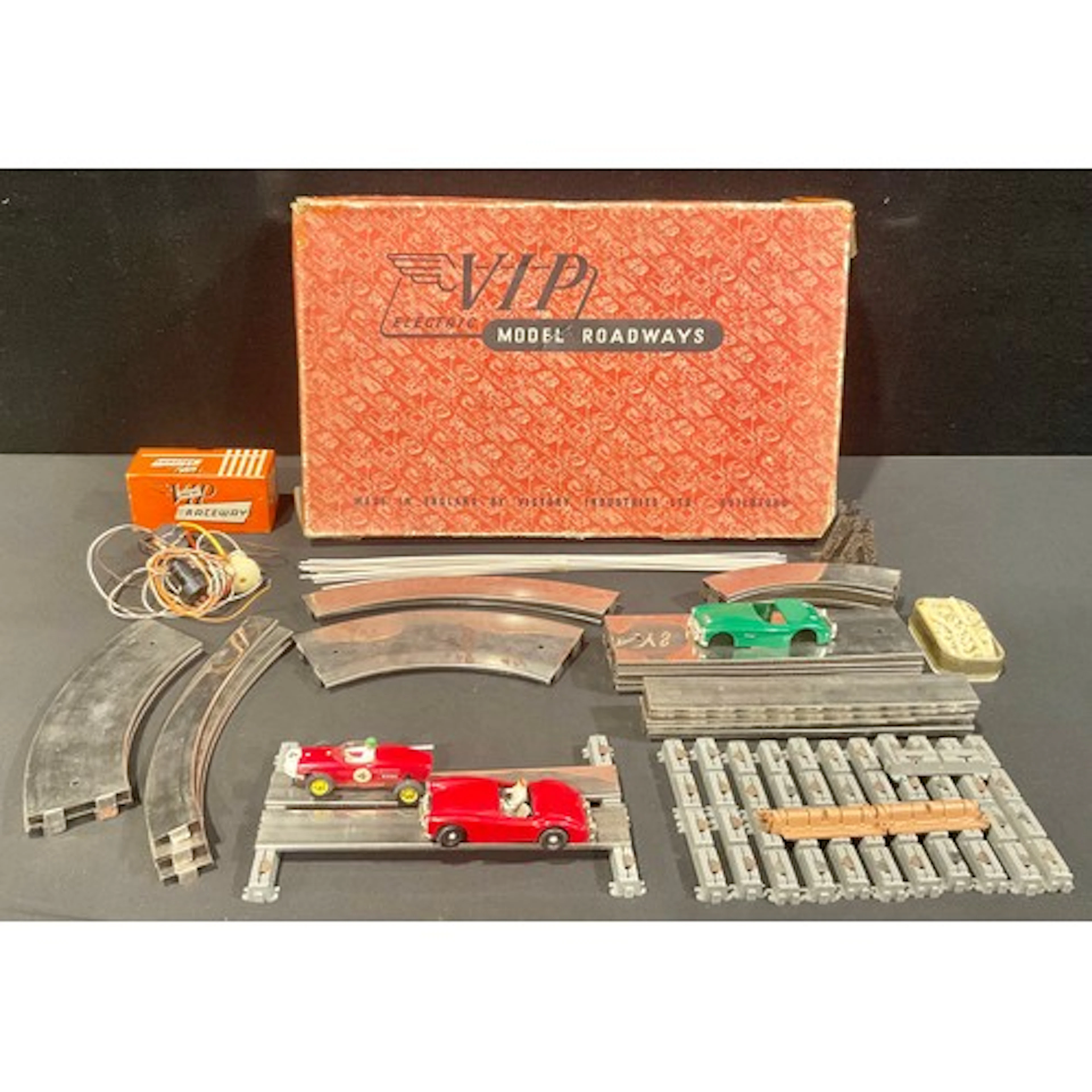 A VIP Electric Model Roadways Racing Car set, including MGA,...