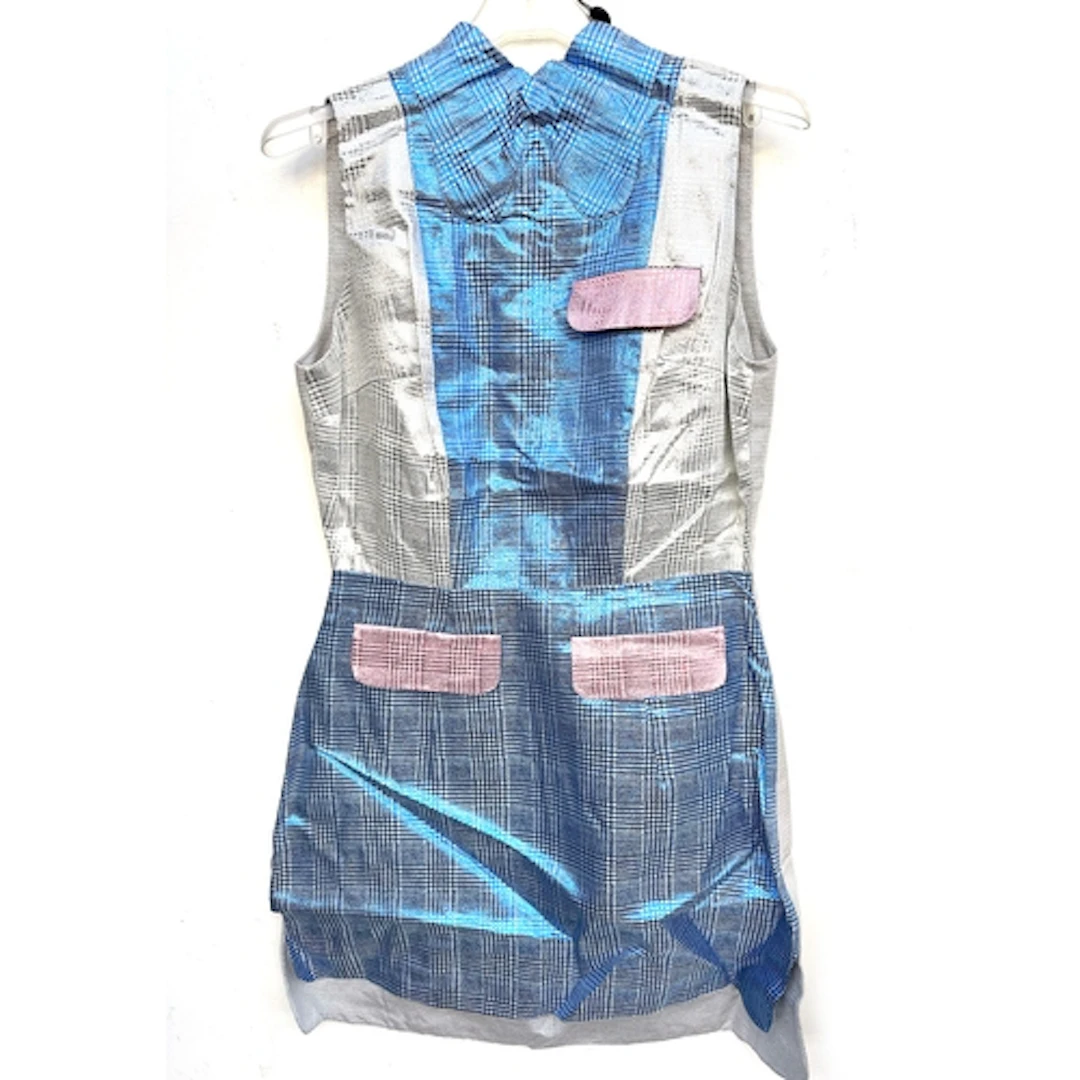 Andrew Majtenyi, solid shirt dress sleeveless dress, size 1...